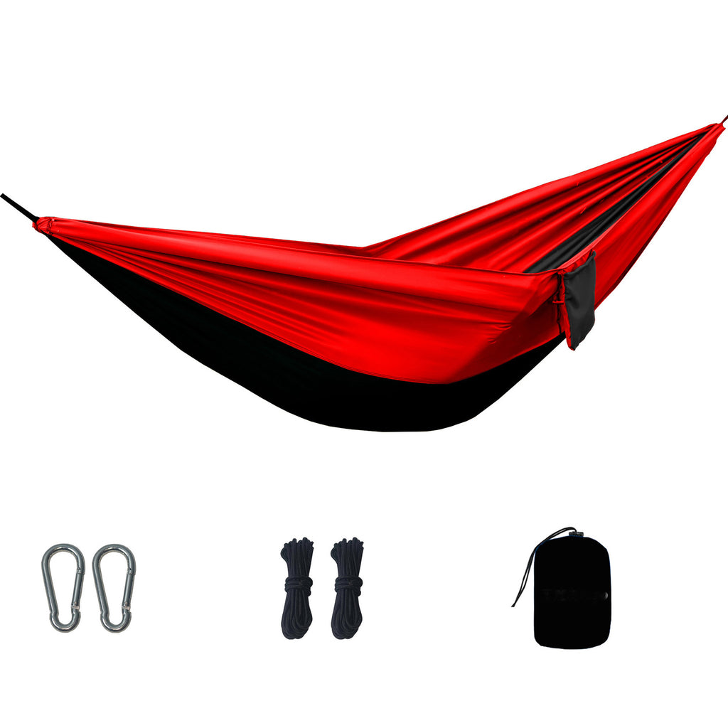 Outdoor Hammock Double Anti - Rollover Color Blocking