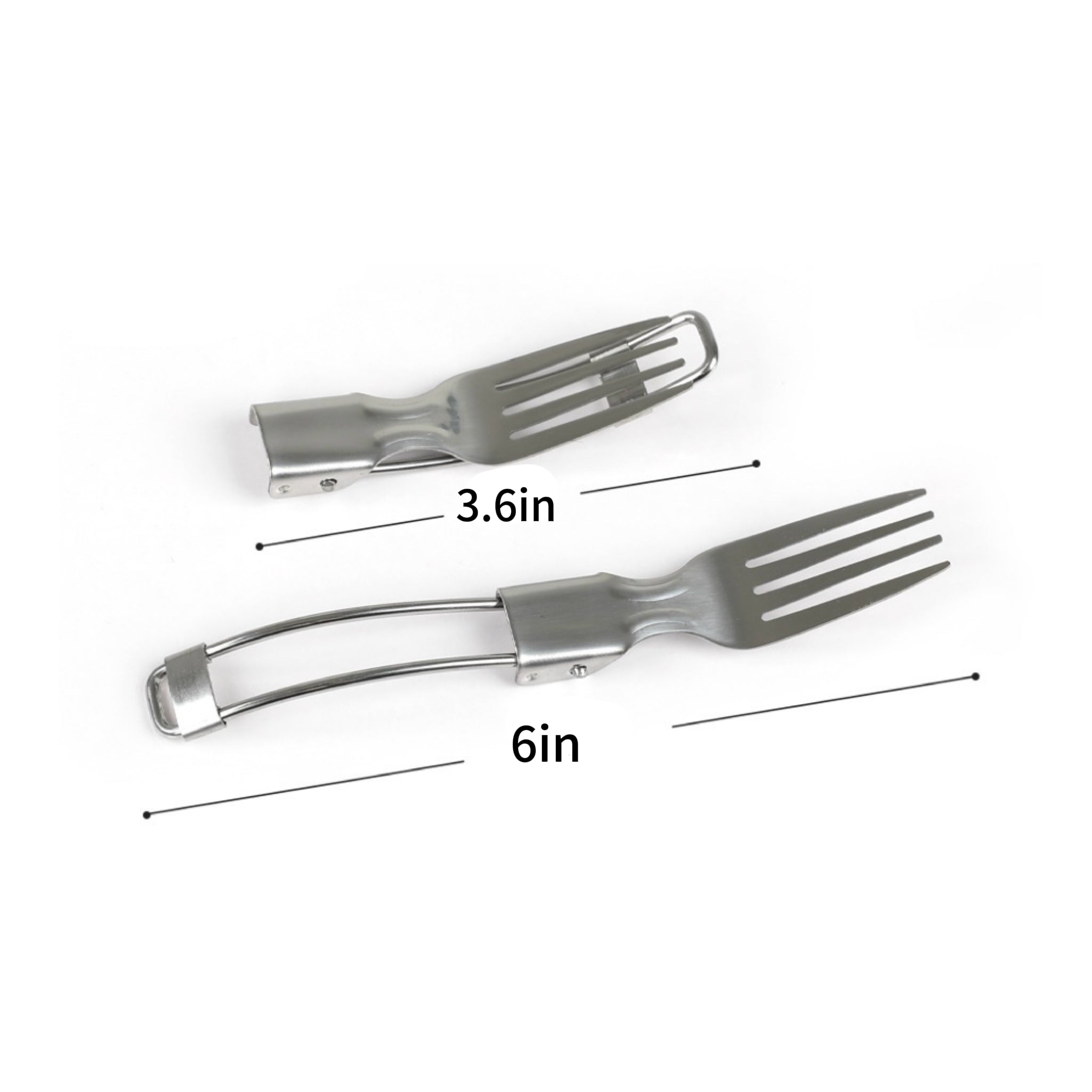 Outdoor Travel Stainless Steel Folding Cutlery Set (3 Pieces)