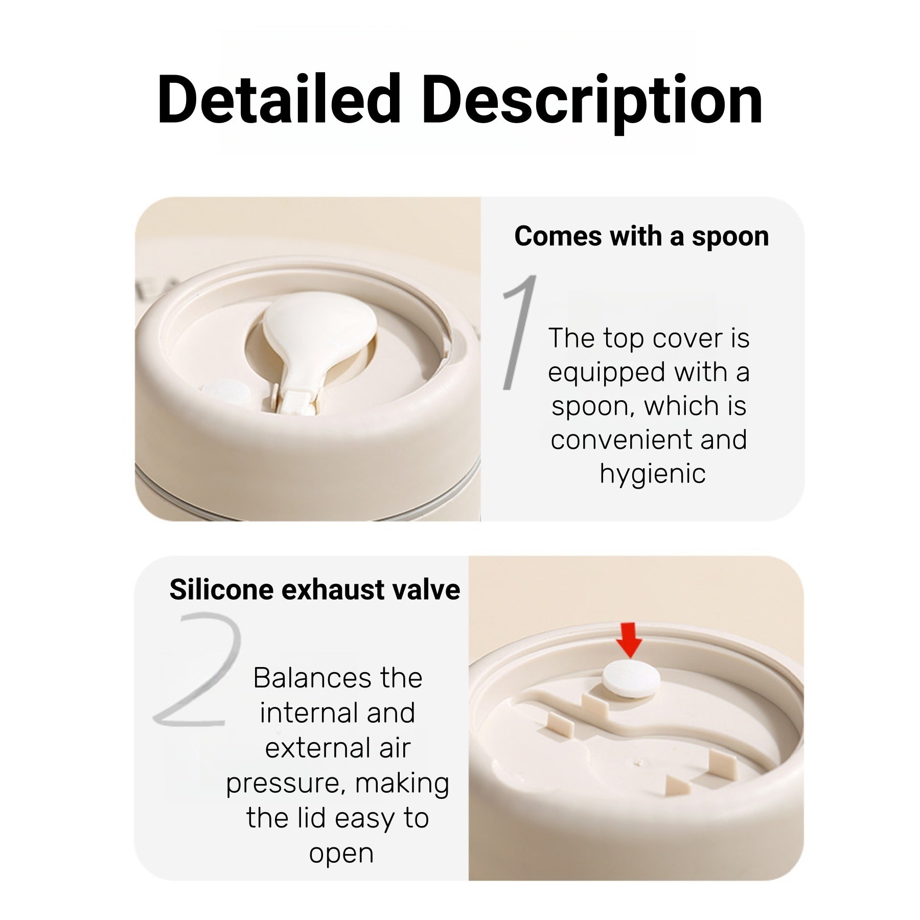 Insulated Cup With A Spoon