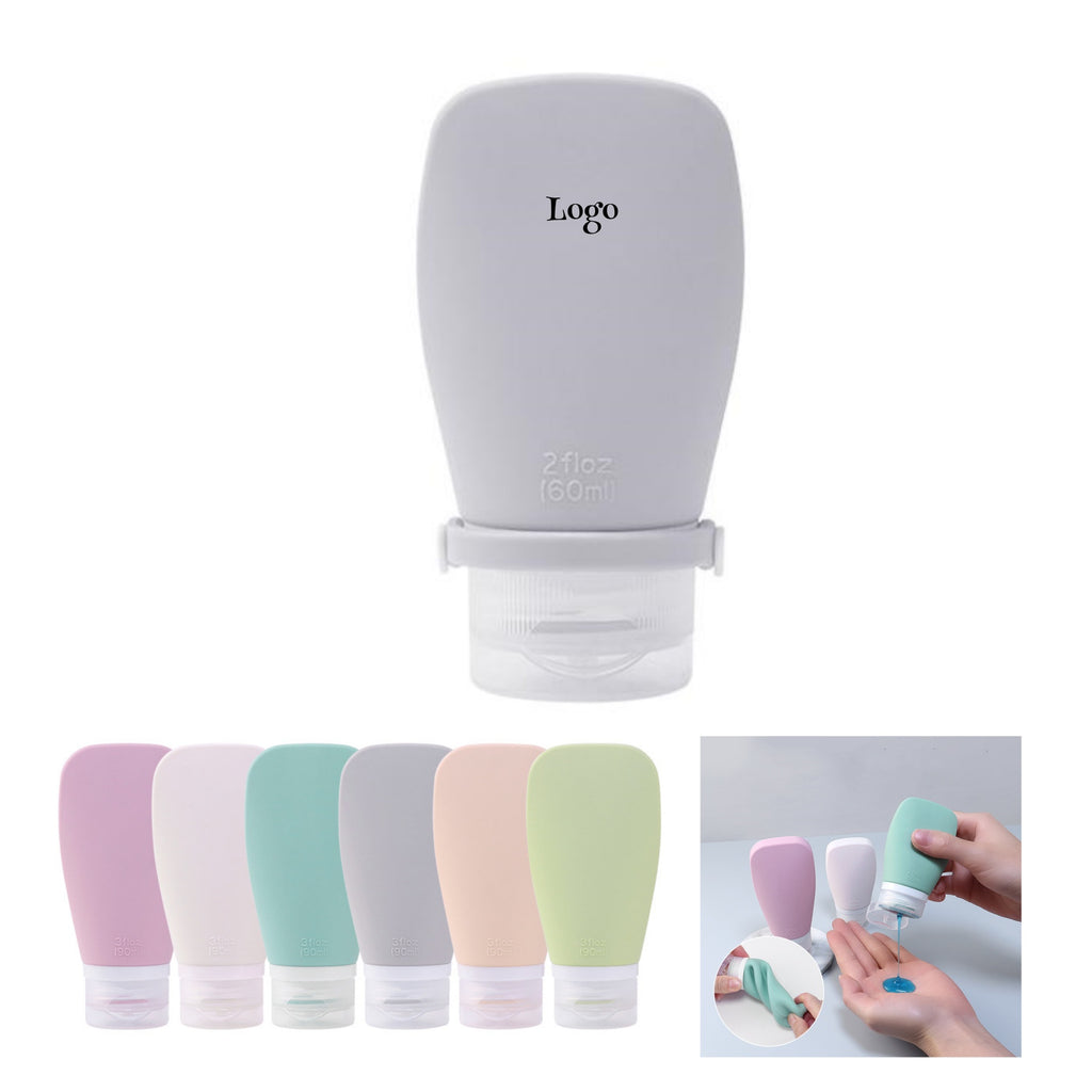 2.1Oz Leak Proof Refillable Silicone Travel Bottle