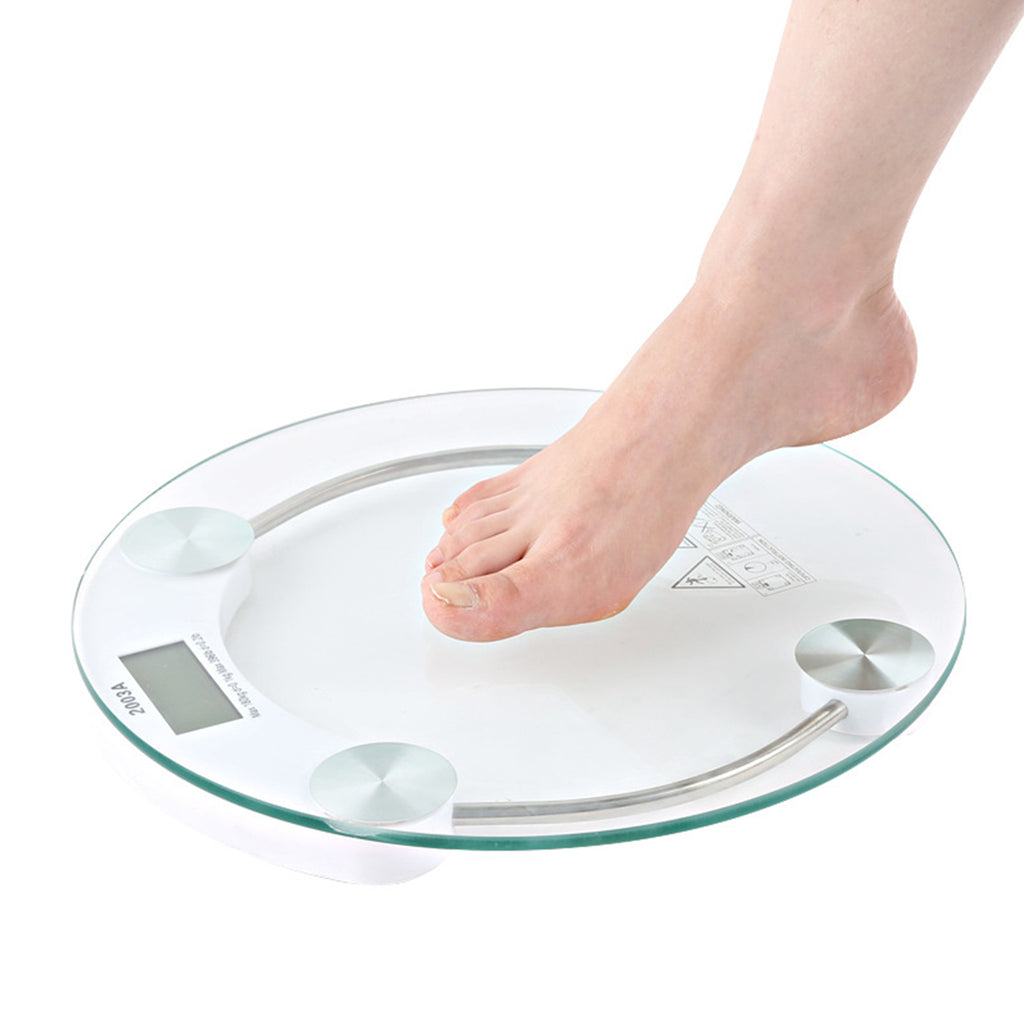 Circular Transparent Bathroom Scale