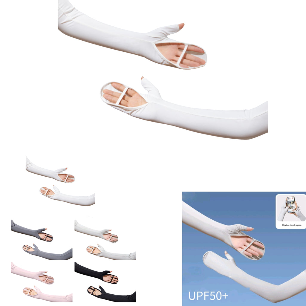 UPF 50 Sun Arm Sleeves Women Driving Cooling Cover