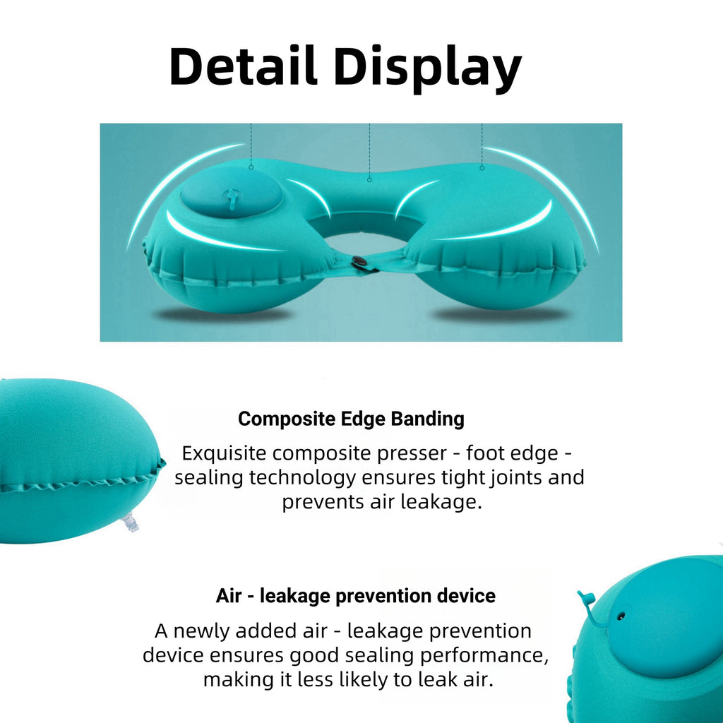 Portable Inflatable U - shaped Pillow
