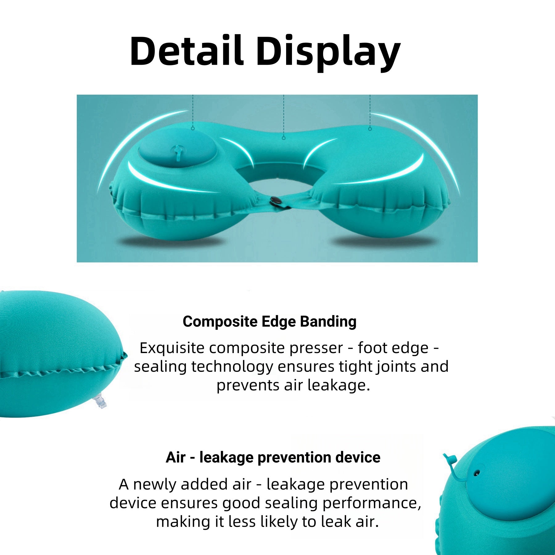 Portable Inflatable U - shaped Pillow