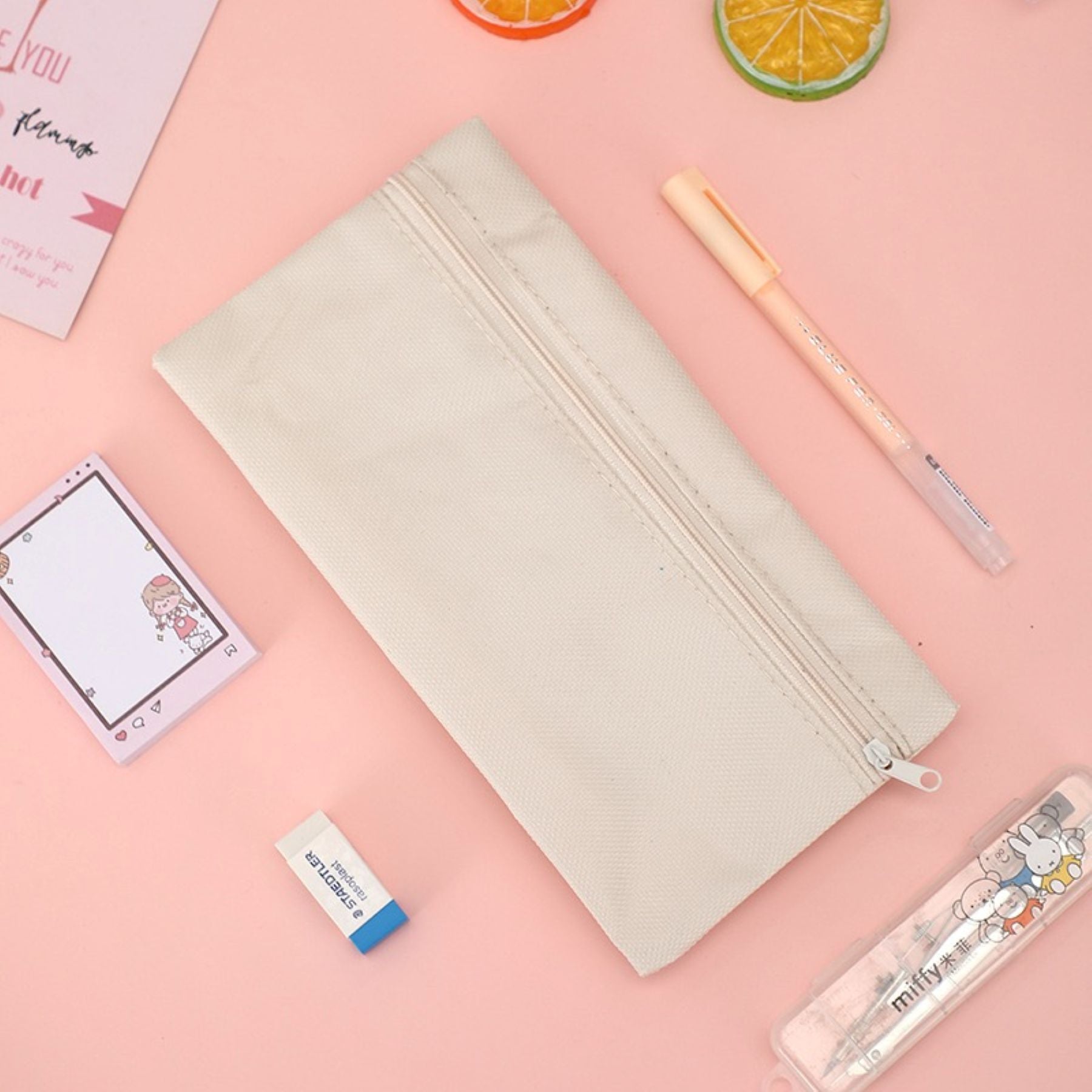 Solid-color Canvas Storage Bag