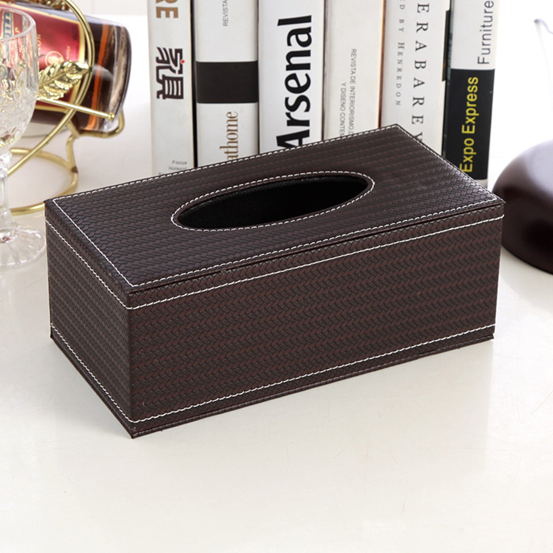 Leather Tissue Box