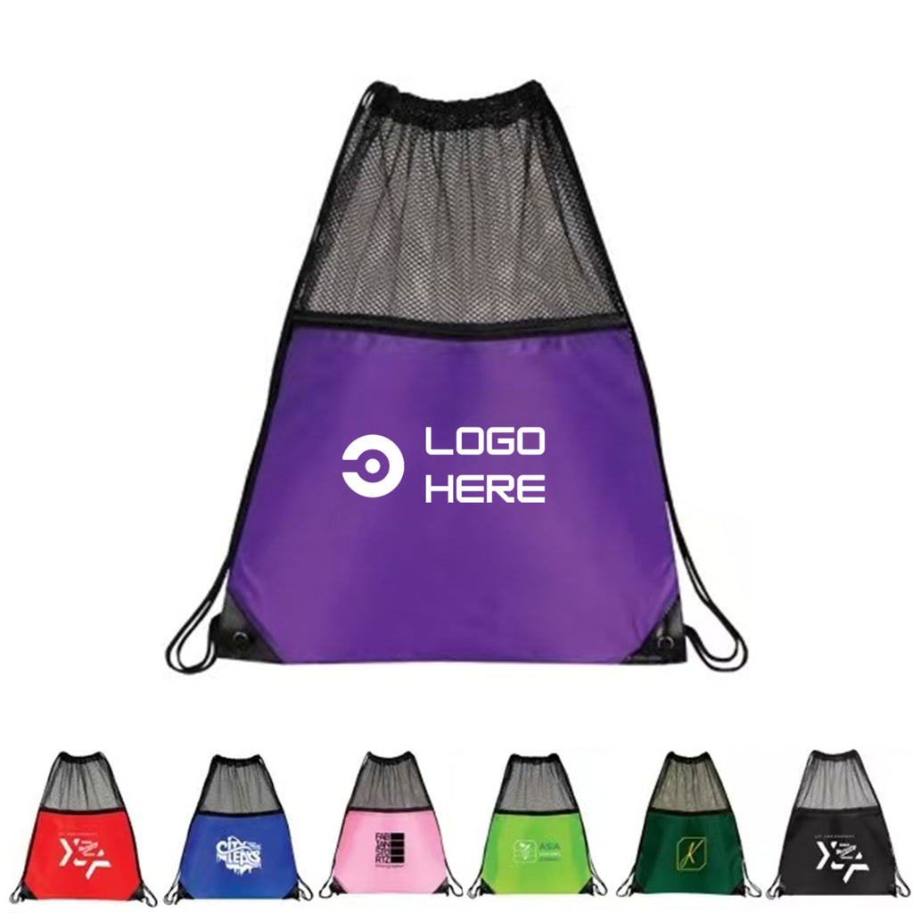 Mesh Drawstring Backpack