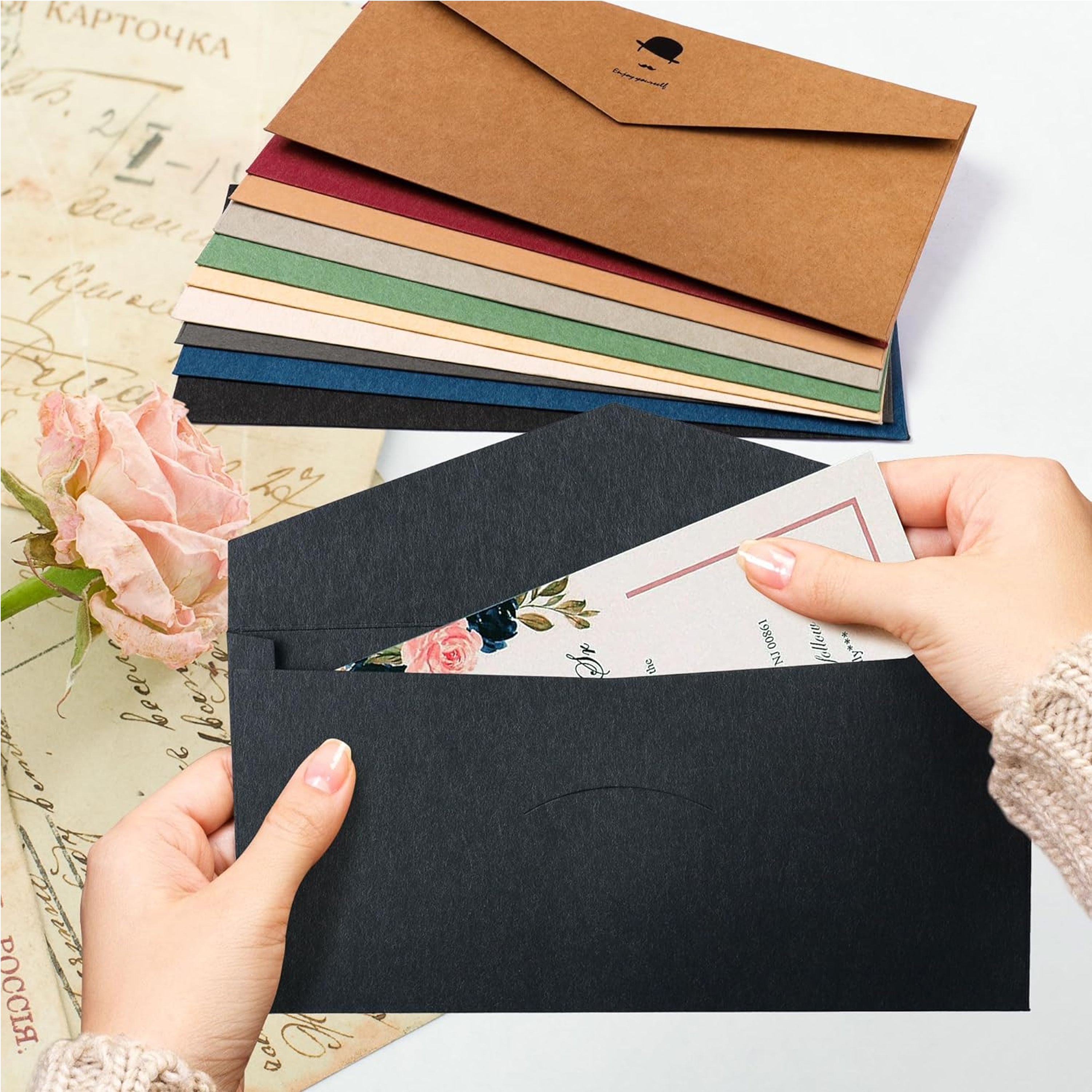 Solid Color Blank Business Envelope