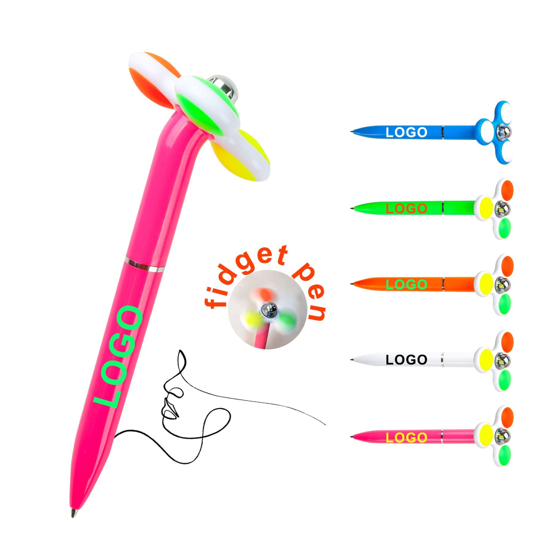 Creative Stress-relieving Rotating Ballpoint Pen