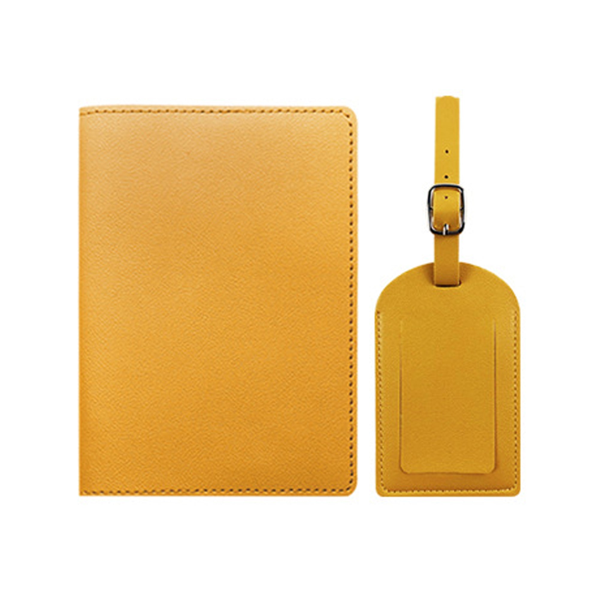 PU Leather Luggage Tag & Passport Cover Set