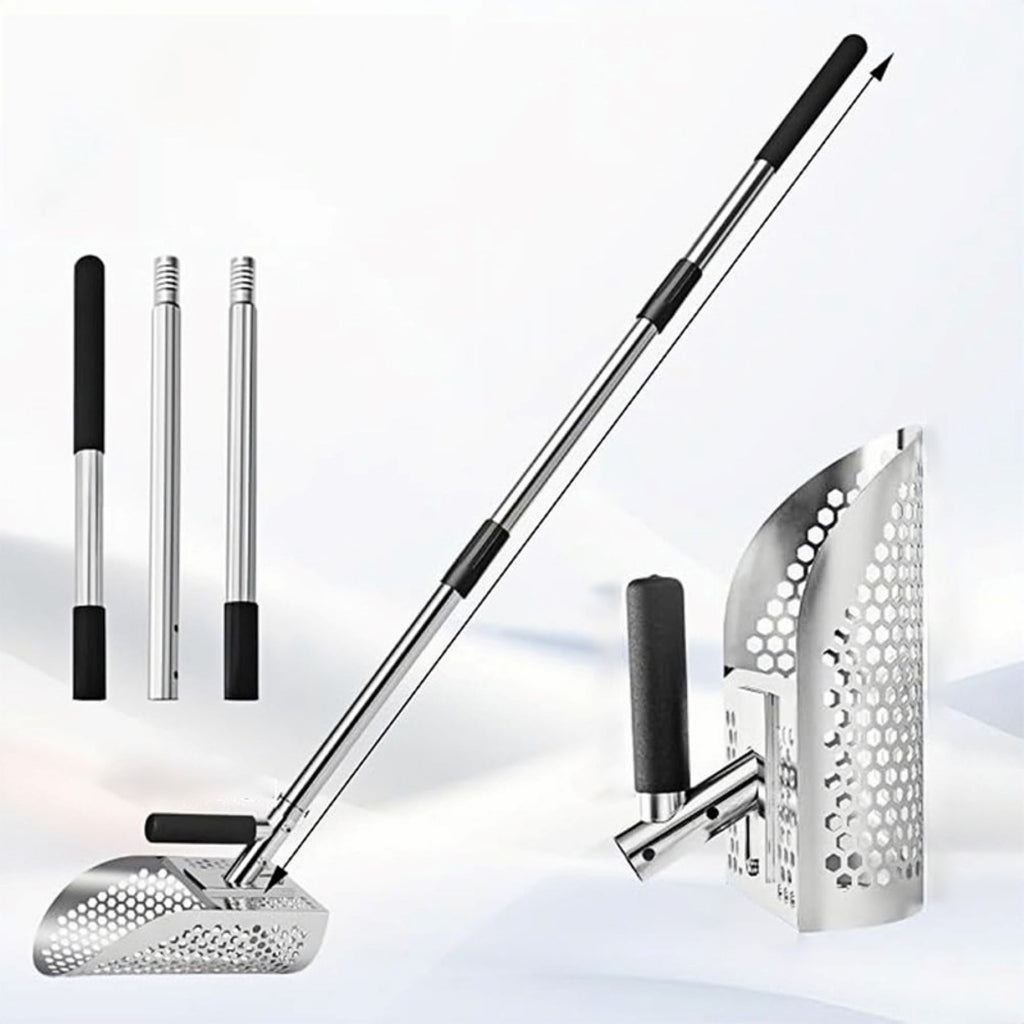 Long - Handled Stainless Steel Sand Shovel