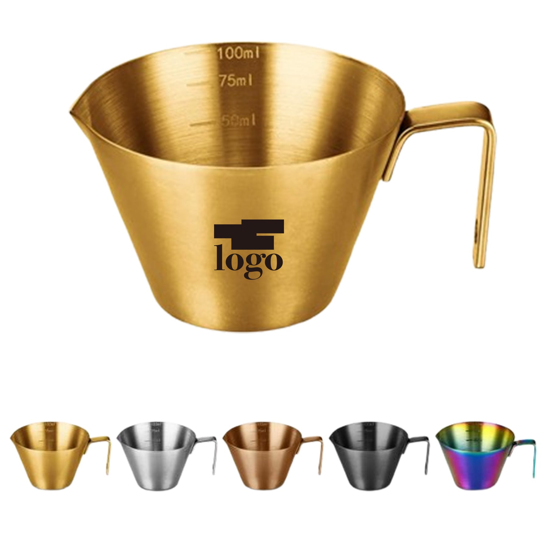 Stainless Steel Coffee Extraction Cup With Scale