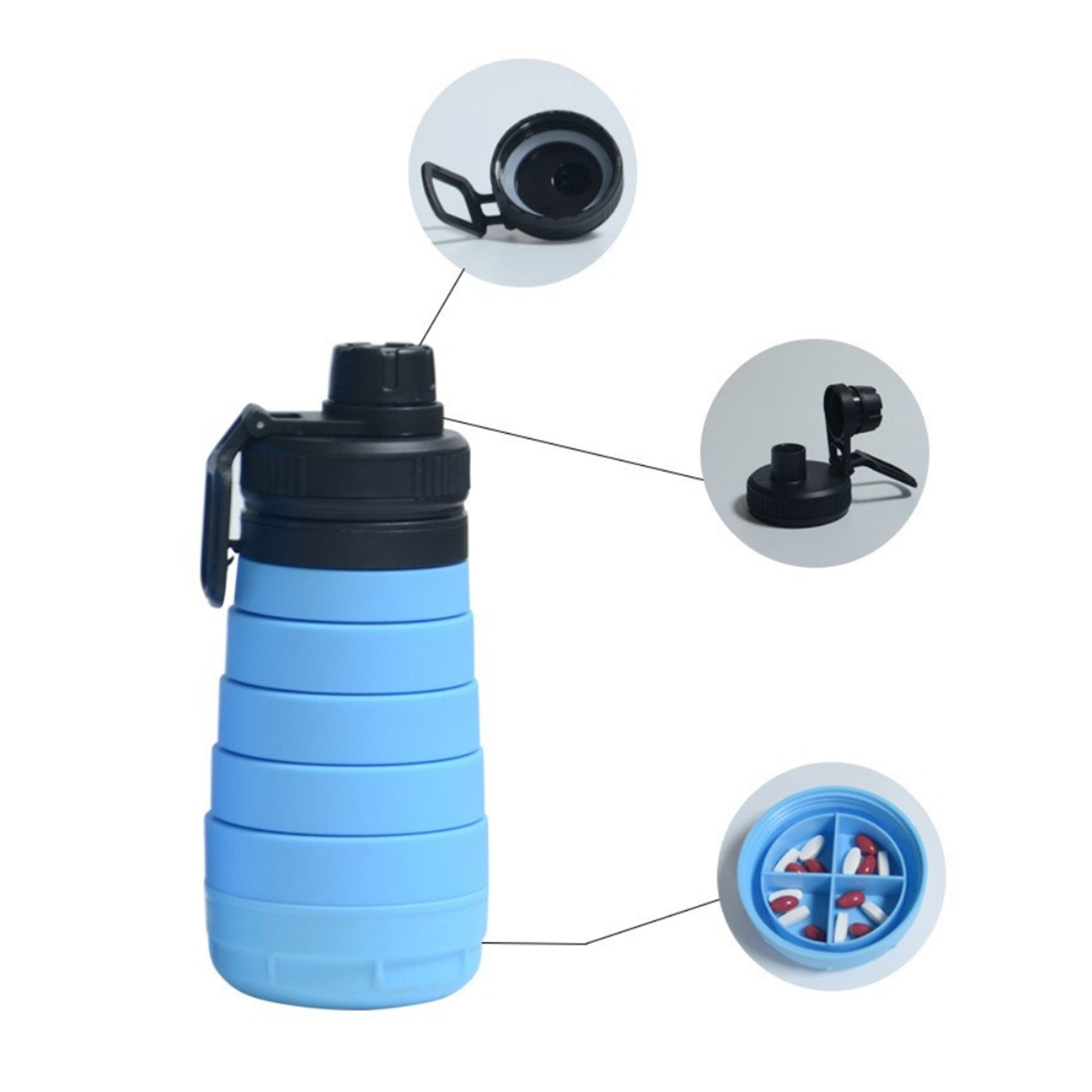 Collapsible Travel Water Bottle