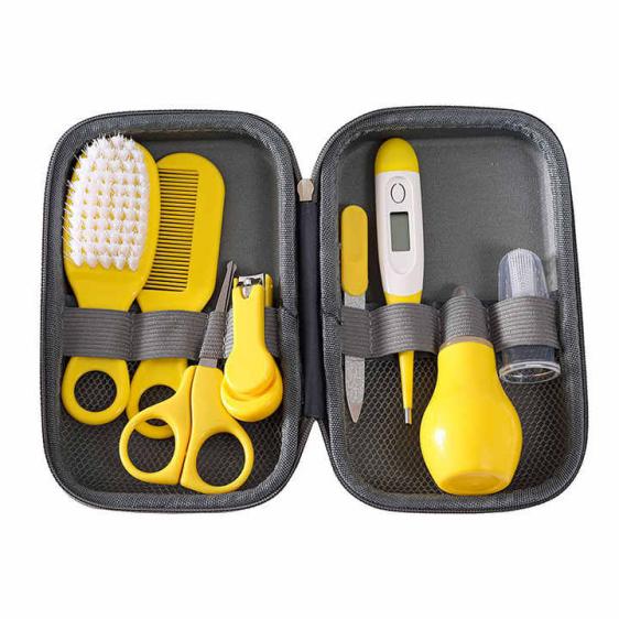Children'S Baby Nail Clippers 8-Piece Set Of Brush Nose Suction Thermometer Eva Package Care Set