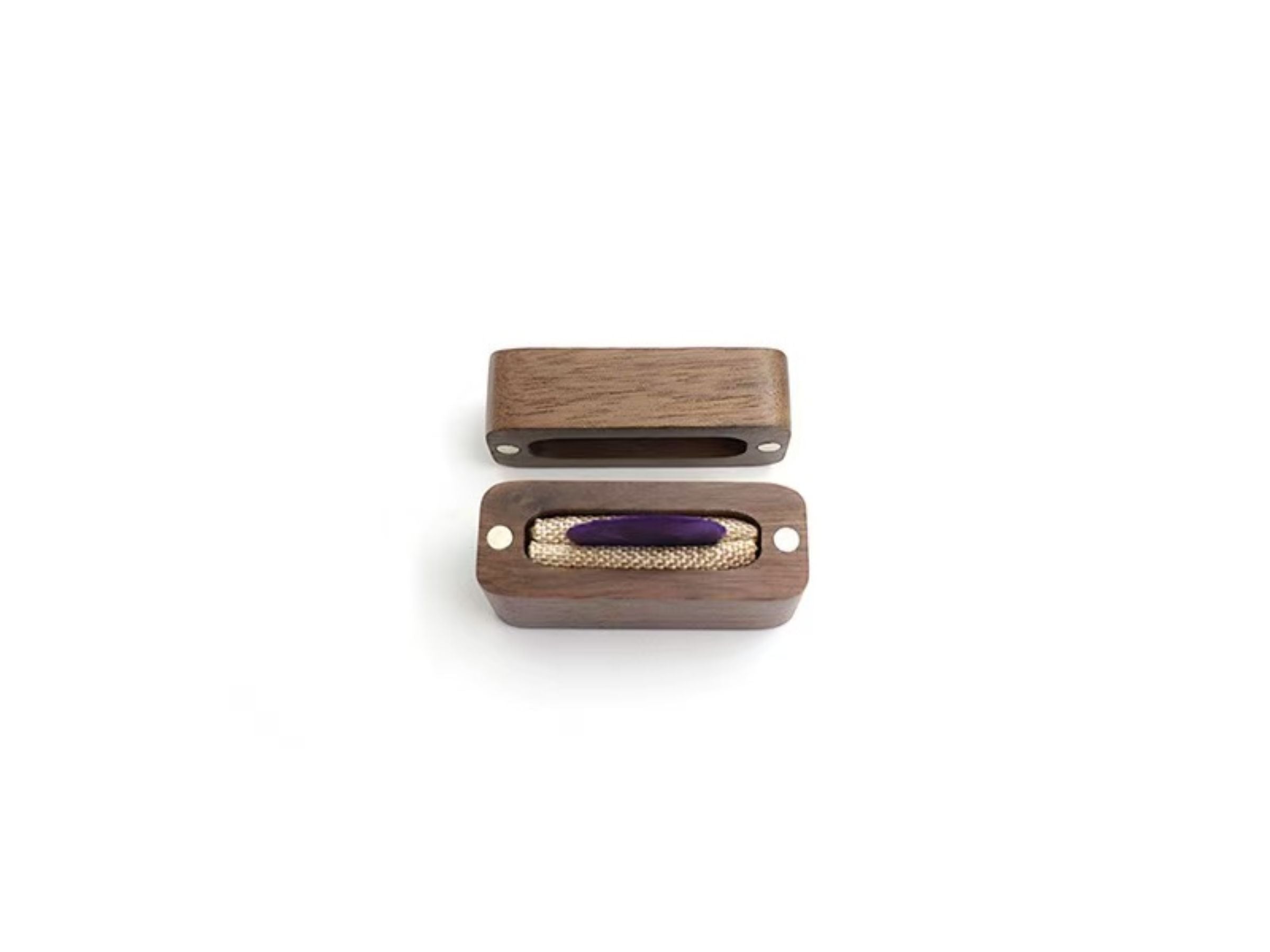 Wooden Guitar Pick Storage Box