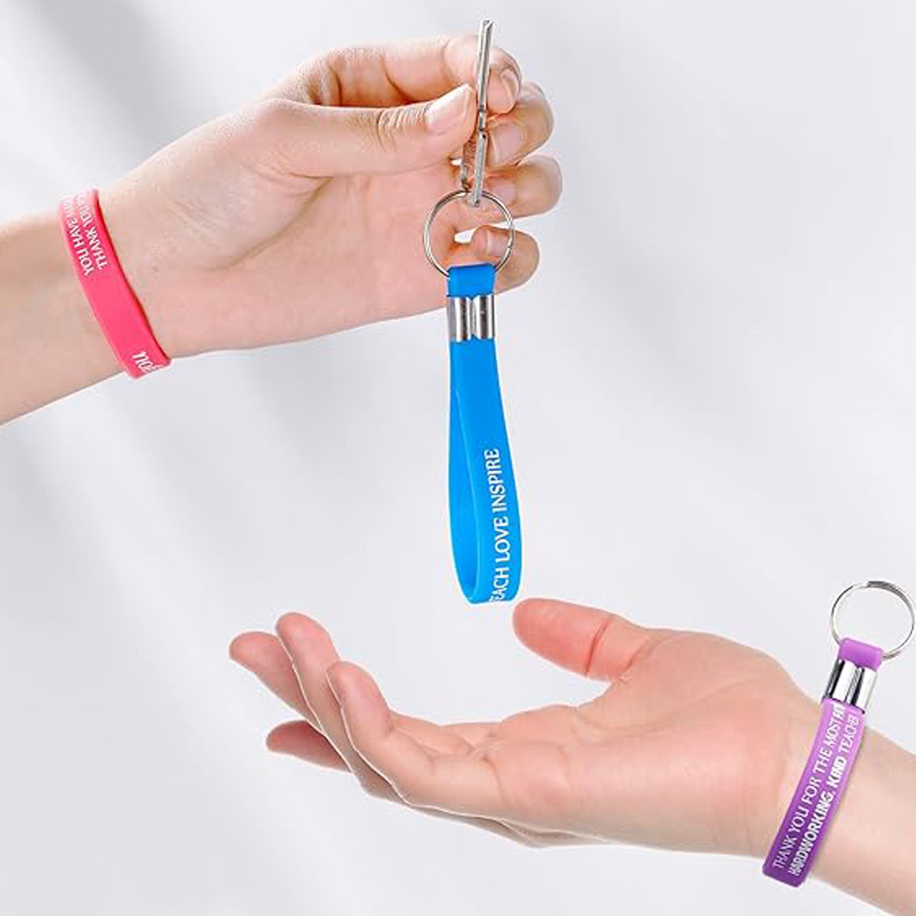 Silicone Wristband Keychain