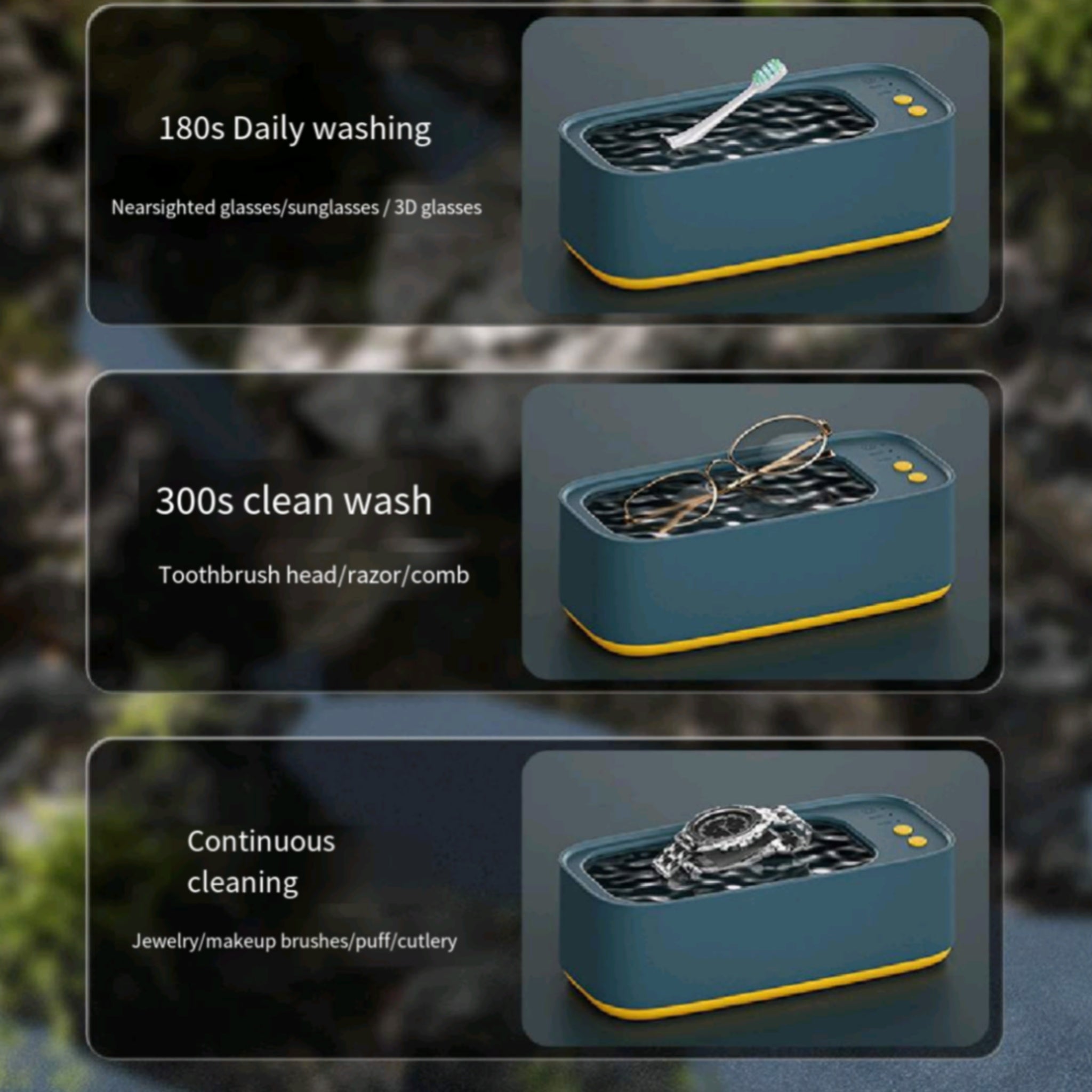 3 Mode Adjustment Glasses Cleaning Machine