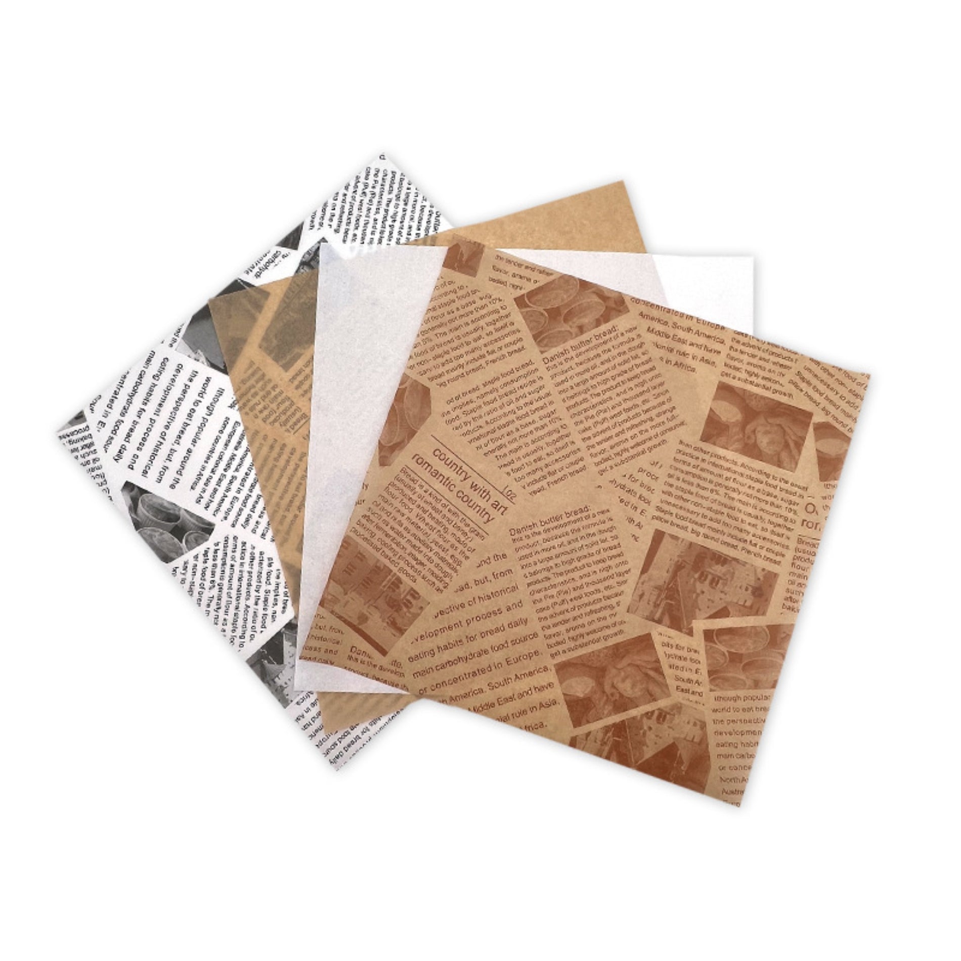 Printed Greaseproof Paper Food Safety Deli Packaging