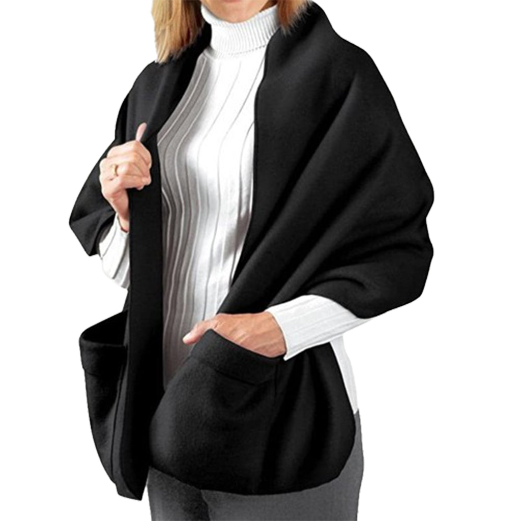 Single Layer Fleece Warm Scarf With Gloves