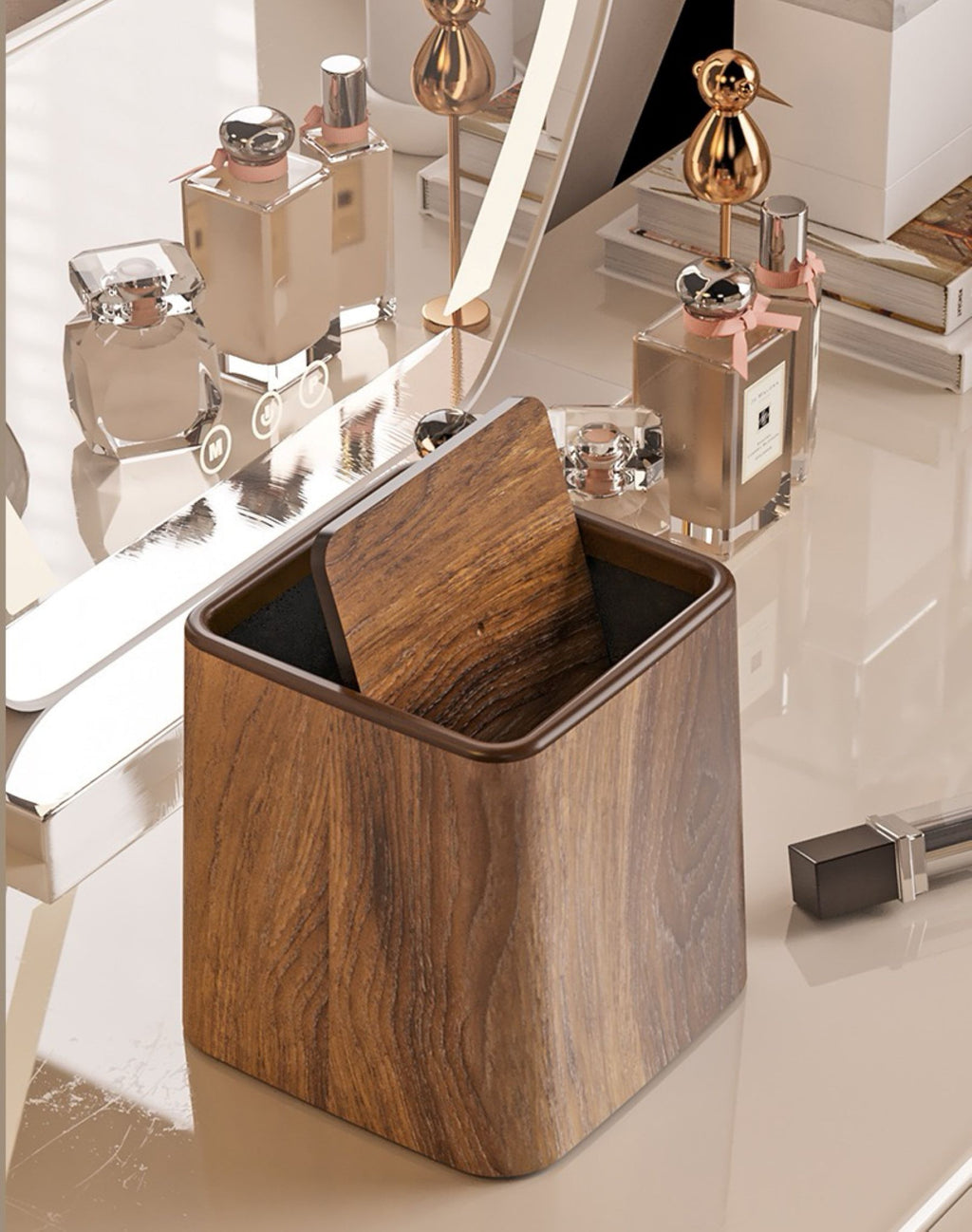 Desktop Wood-grain Storage Box