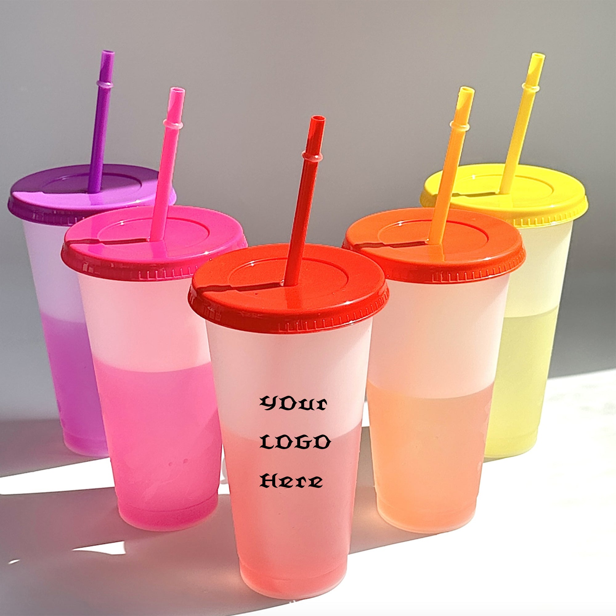Color Changing Straw Tumbler