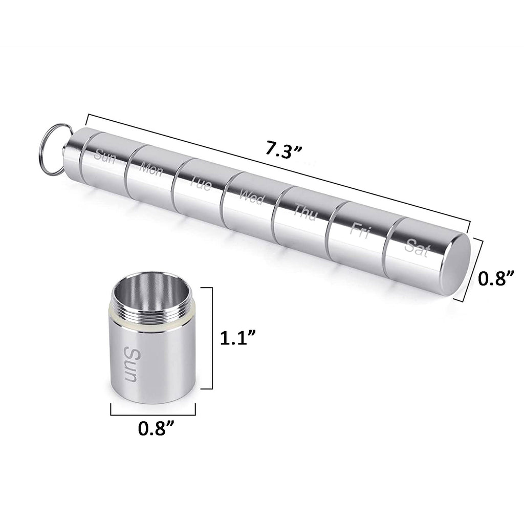 Portable Pill Case Keychain For Travel
