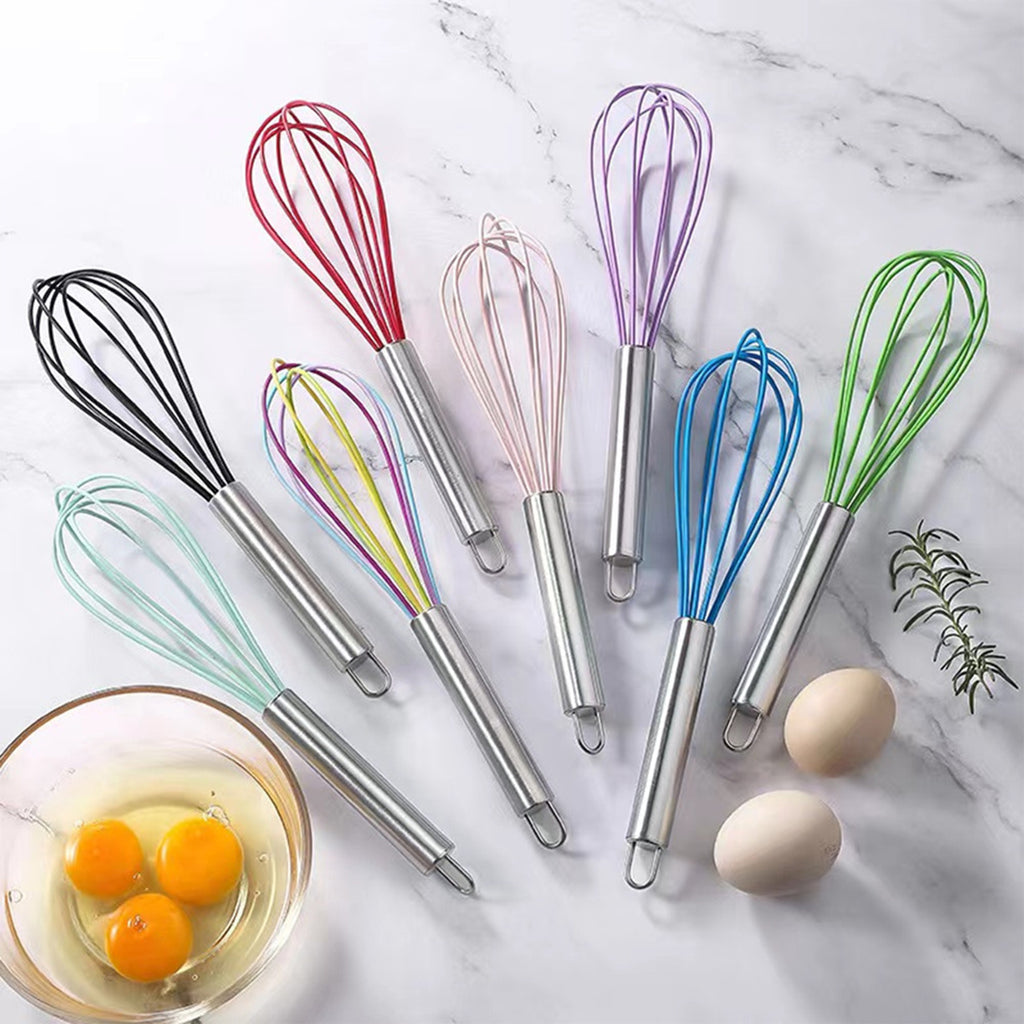 Stainless Steel Manual Silicone Egg Beater