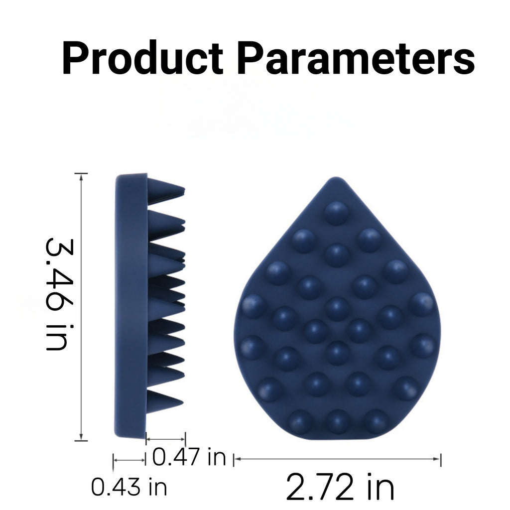 Massaging Silicone Scalp Shampoo Brush