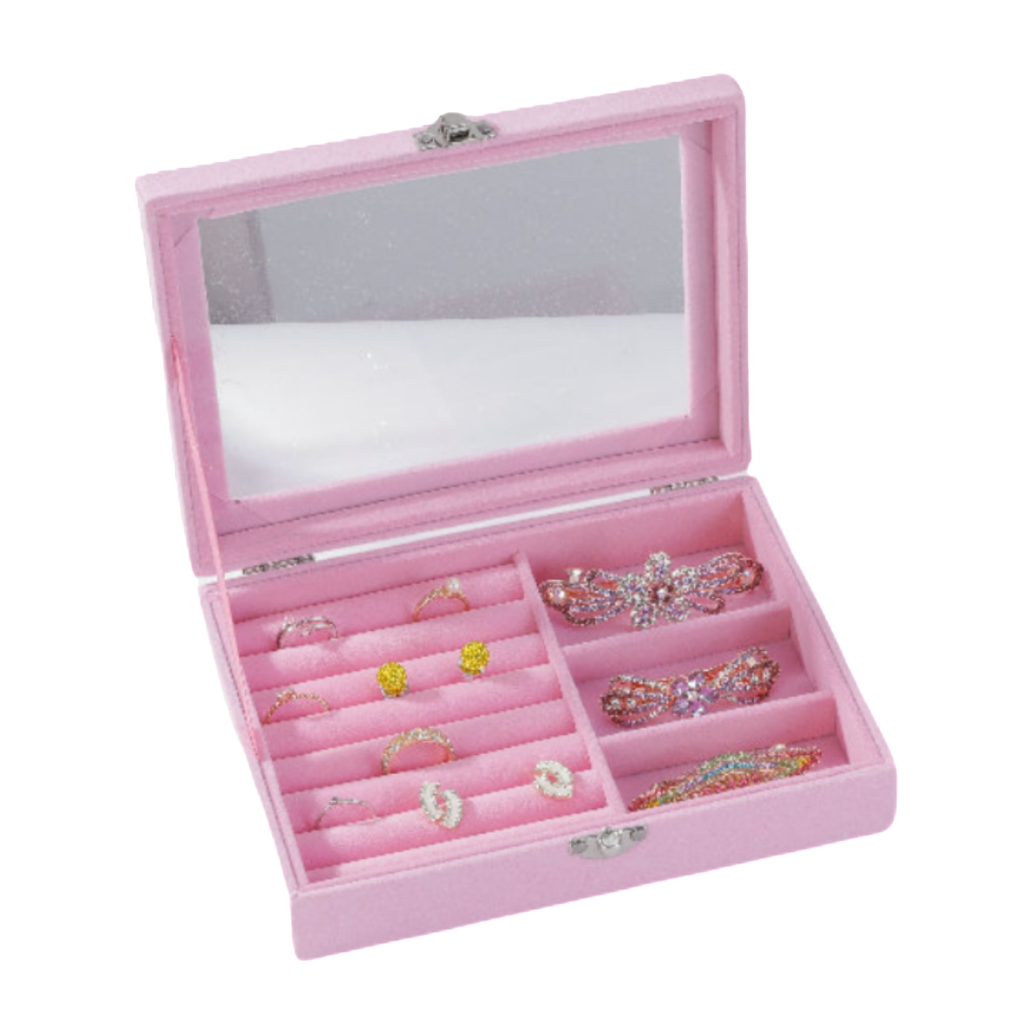 Jewelry Storage Box With Dust Proof Cover
