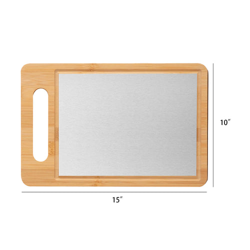 Bamboo Stainless Steel Cutting Board