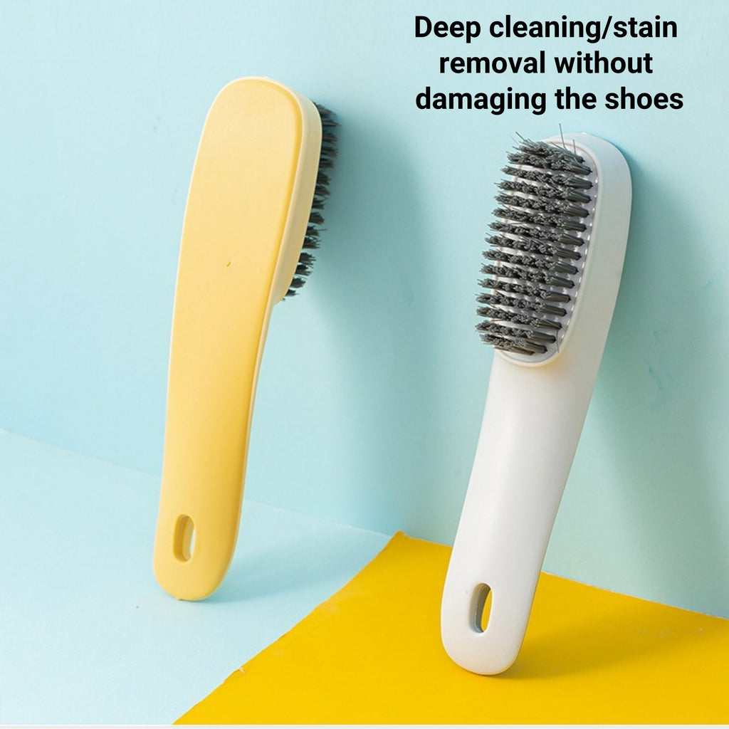 Plastic Long-Handled Shoe Brush