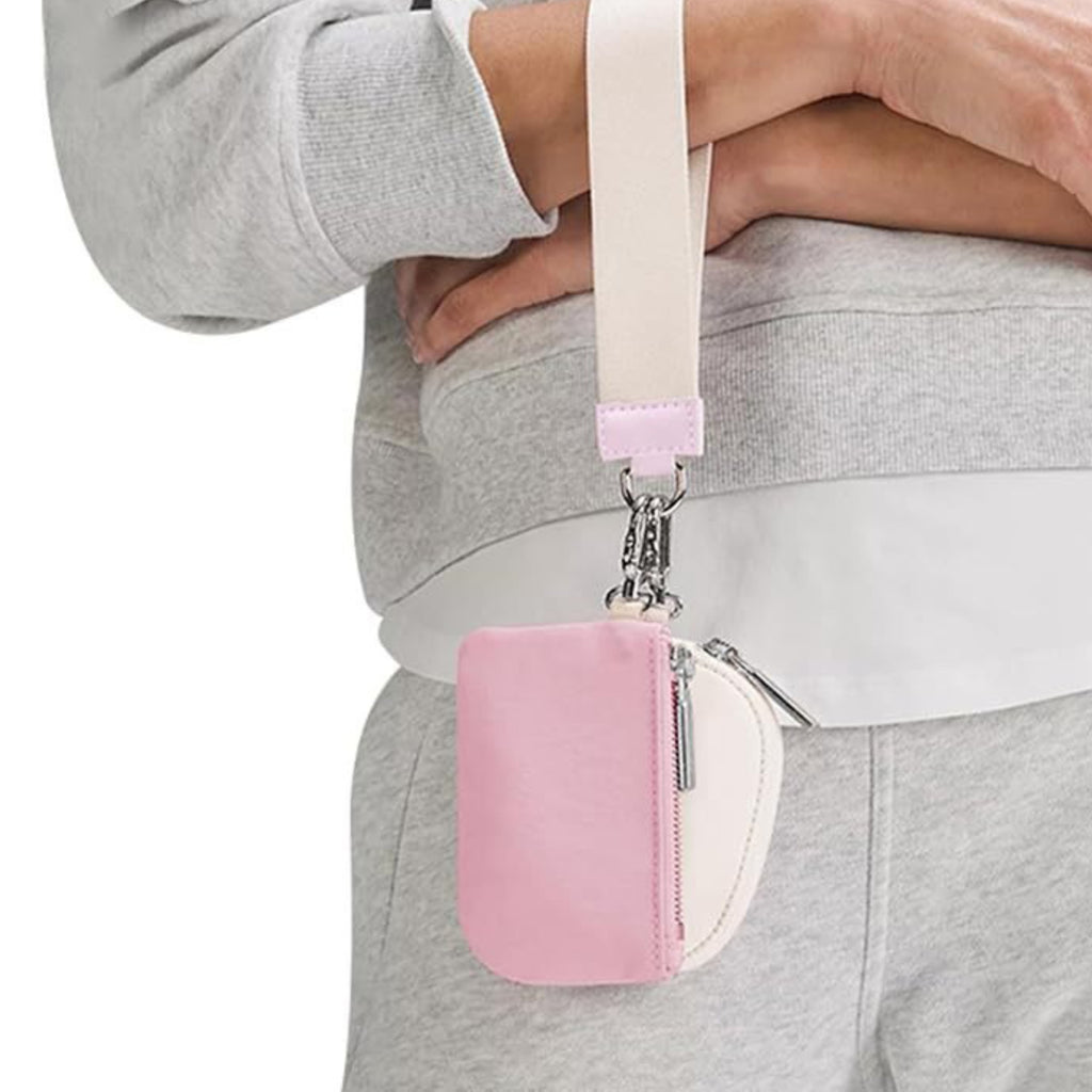 Multifunctional Nylon Wrist Bag For Women Including Card Holder And Coin Purse