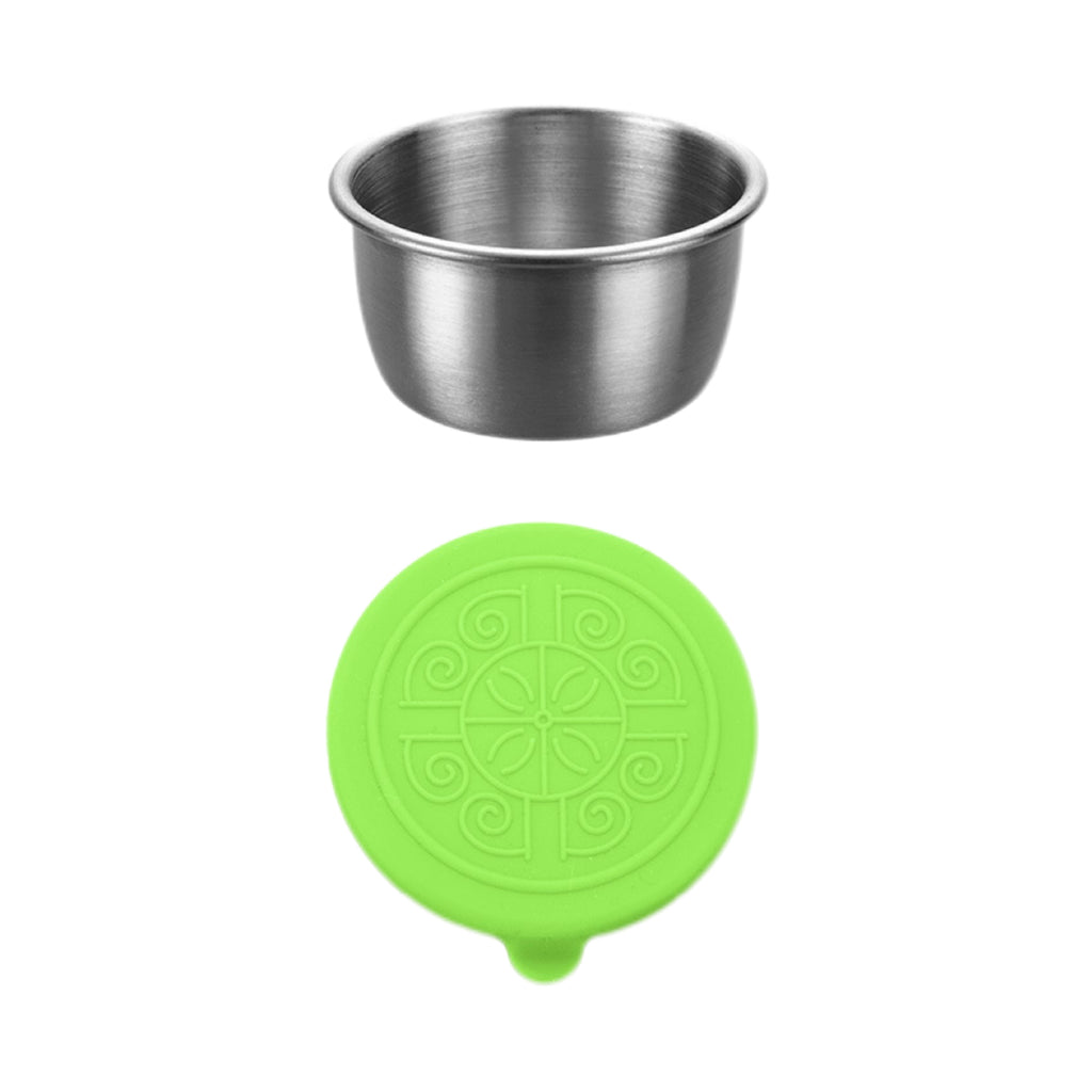 Stainless Steel Dipping Cups With Silicone Lids