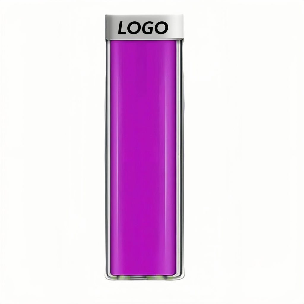 2600 Mah Creative Lipstick-Shaped Transparent Power Bank