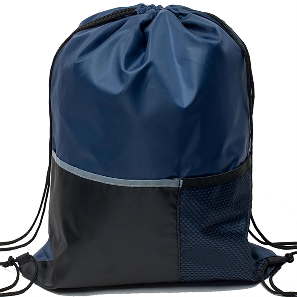 Premium Drawstring Backpack With Slip And Mesh Pocket