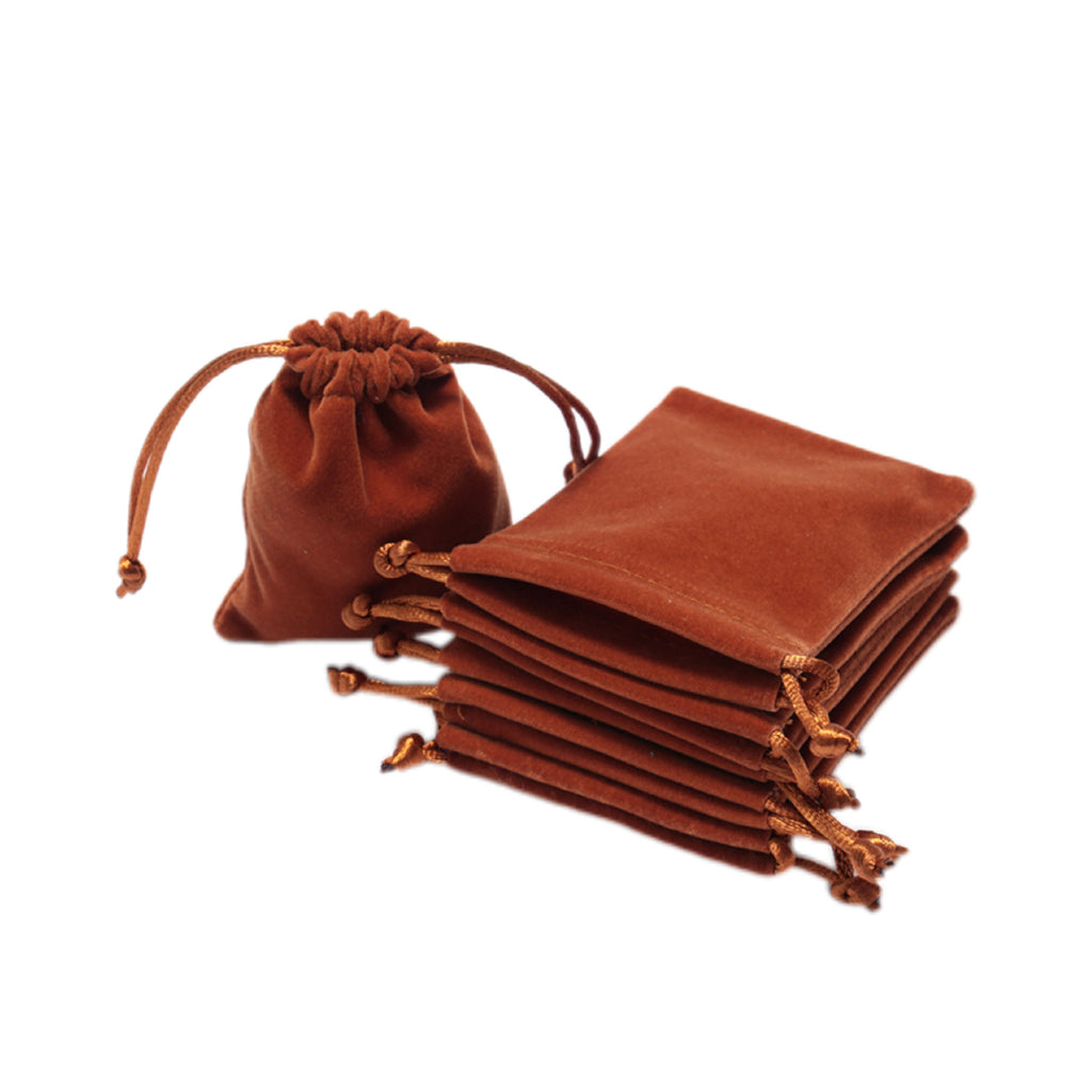 Custom Knitted Bottom Velvet Drawstring Bag