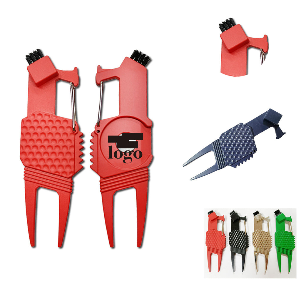 Spray Painting Process Zinc Alloy Hairbrush Golf Fork