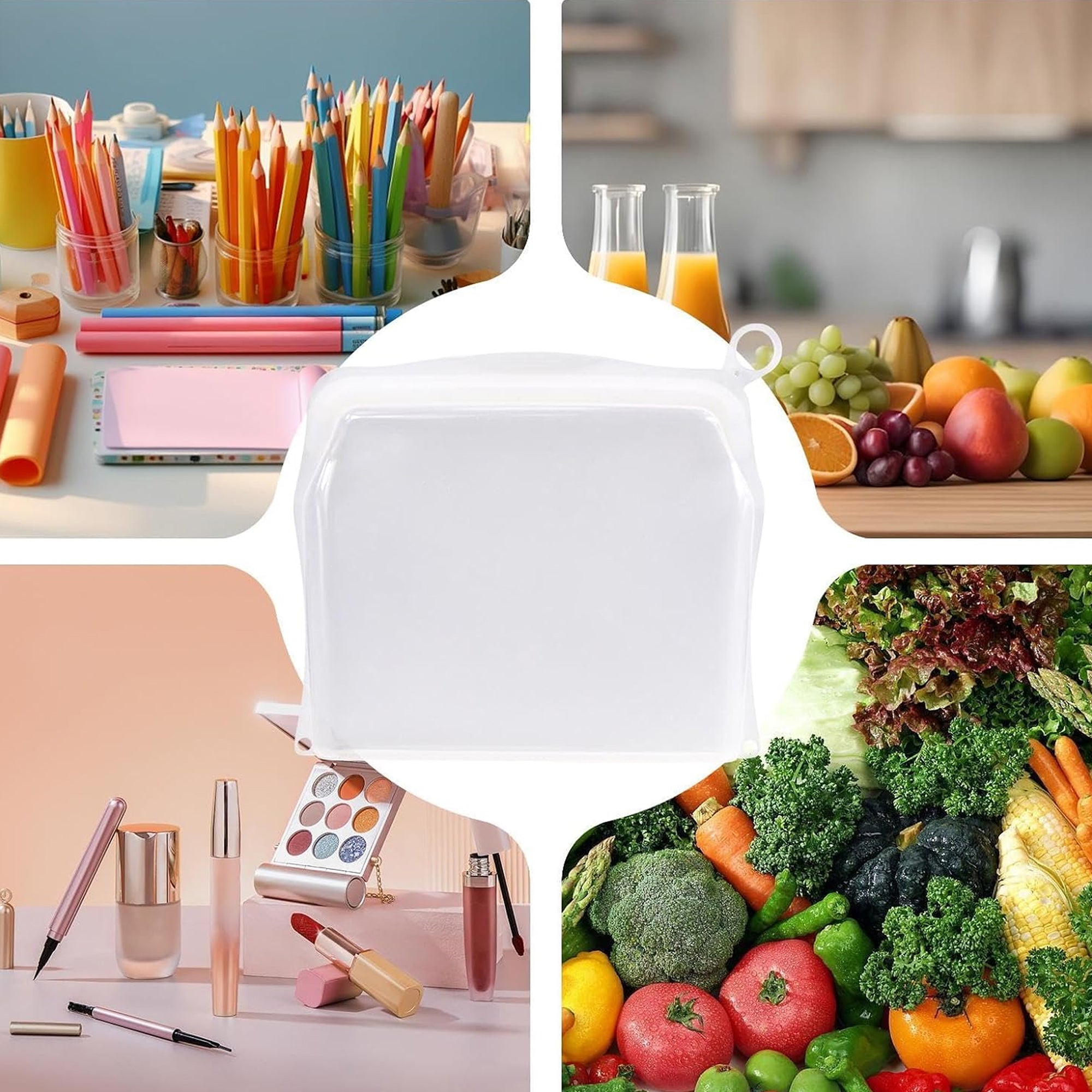 Silicone Food Grade Reusable Storage Bag