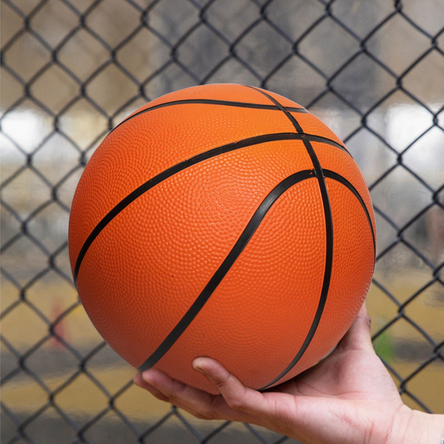 Size 7 Wear-Resistant Rubber Basketball