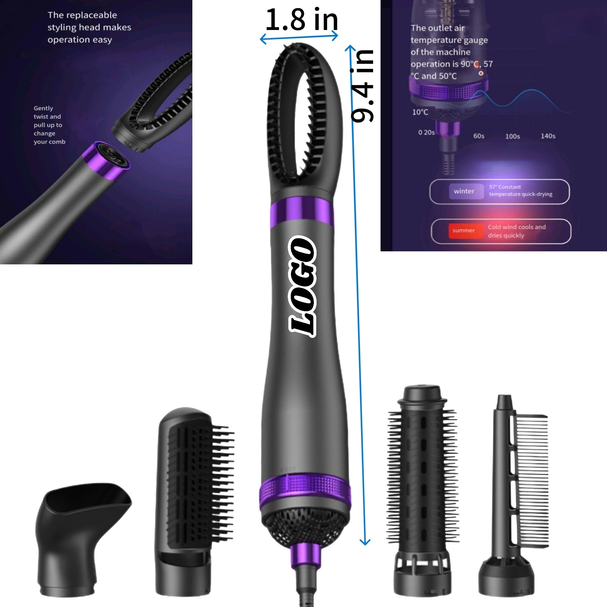 All In One Blow Dryer And Styling Comb