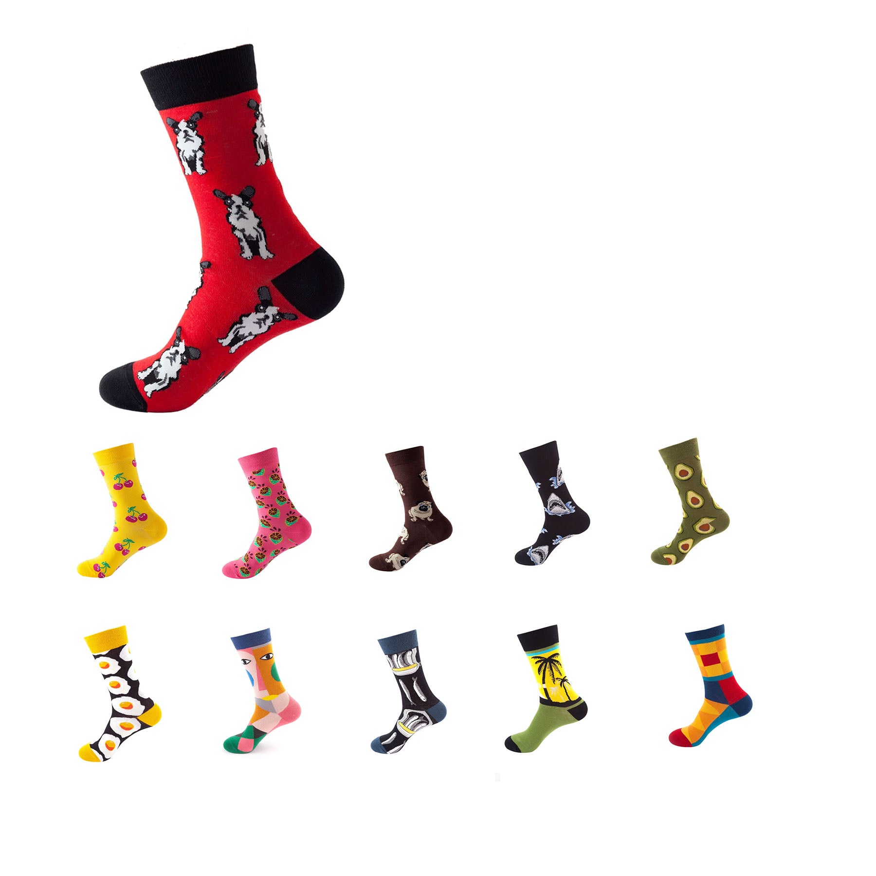 Custom Cotton Crew Socks