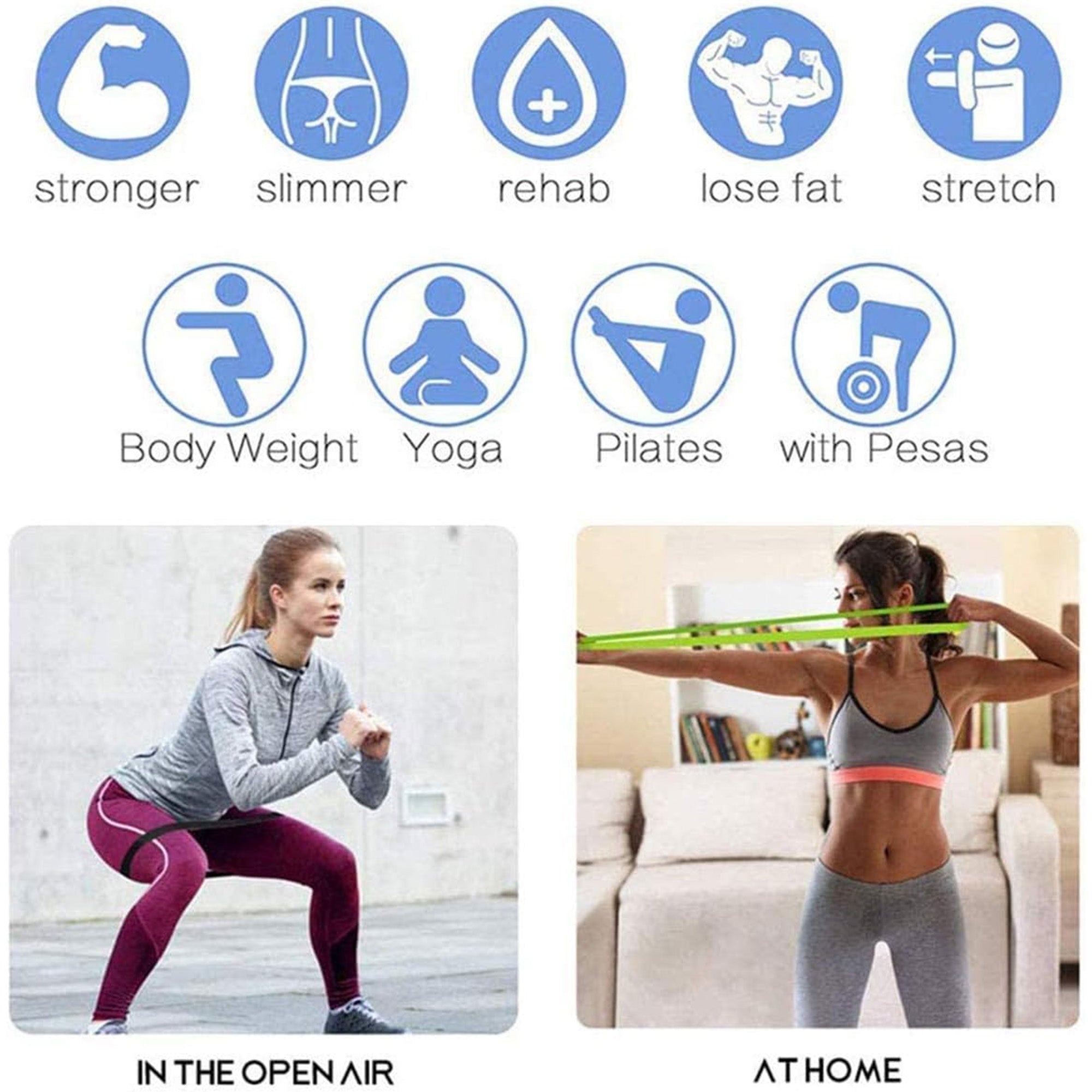 Latex Exercise Resistance Bands