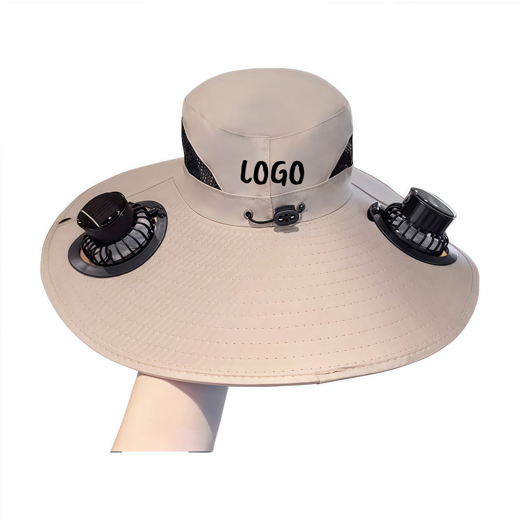 Solar-Powered Dual-Fan Fisherman Hat