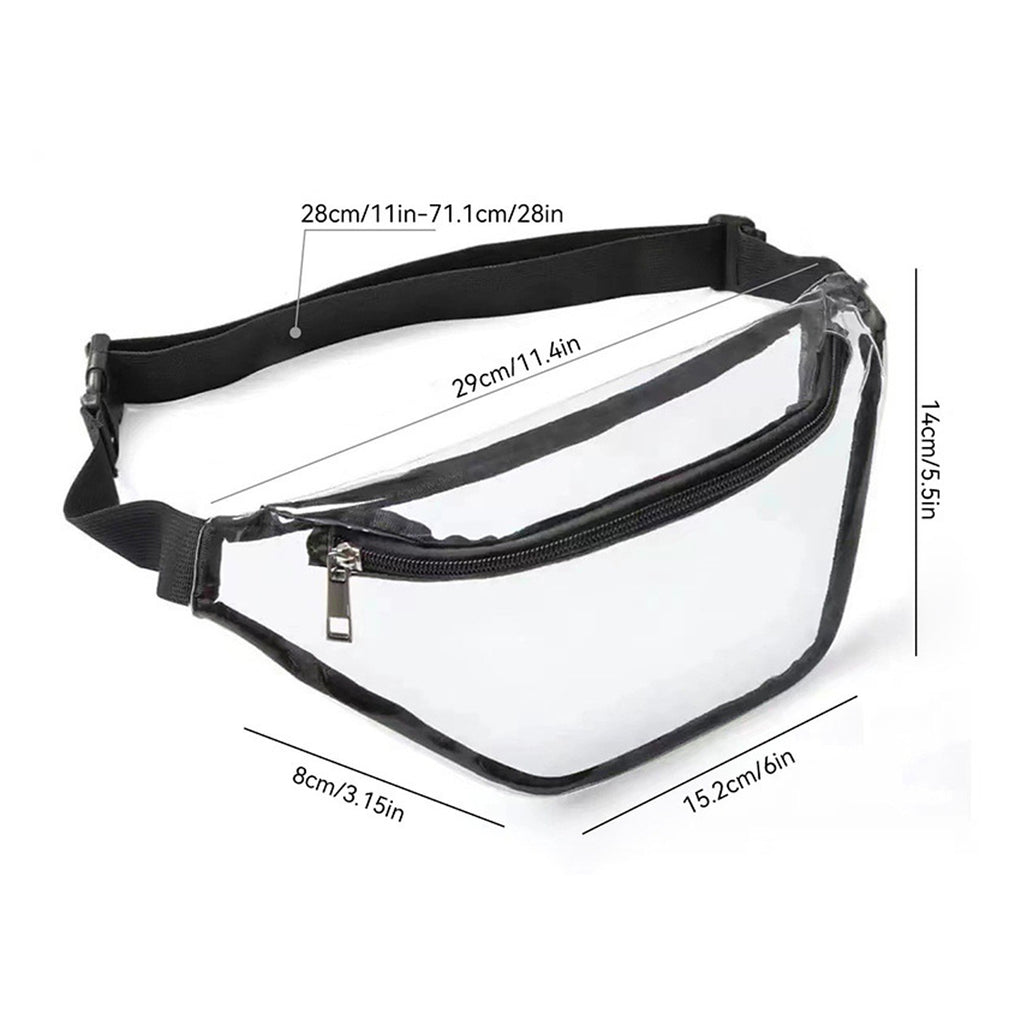 Fashion Waist Bag Transparent Pvc