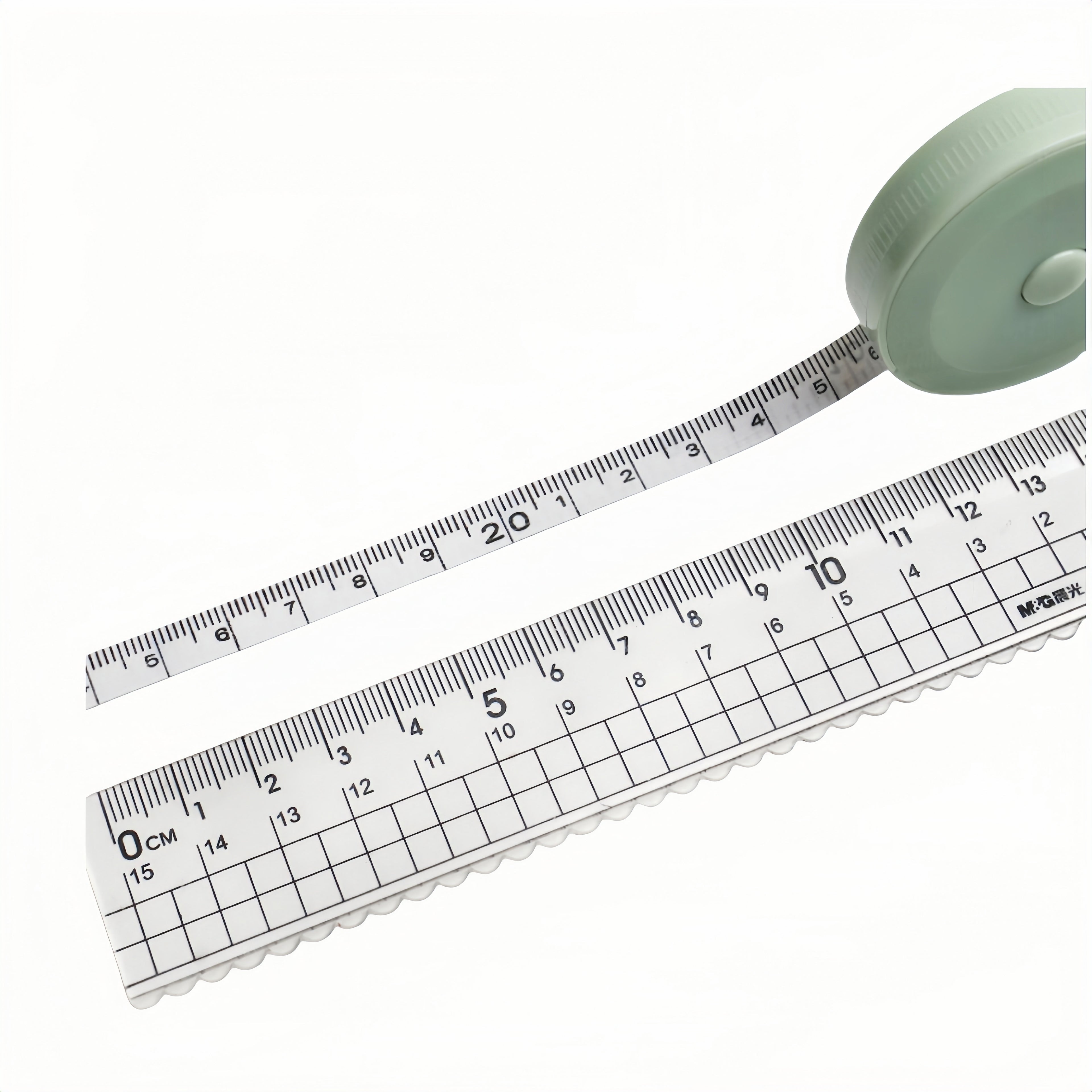 3-Pack Plastic Mini Retractable Tapes, 1.5M (60In)