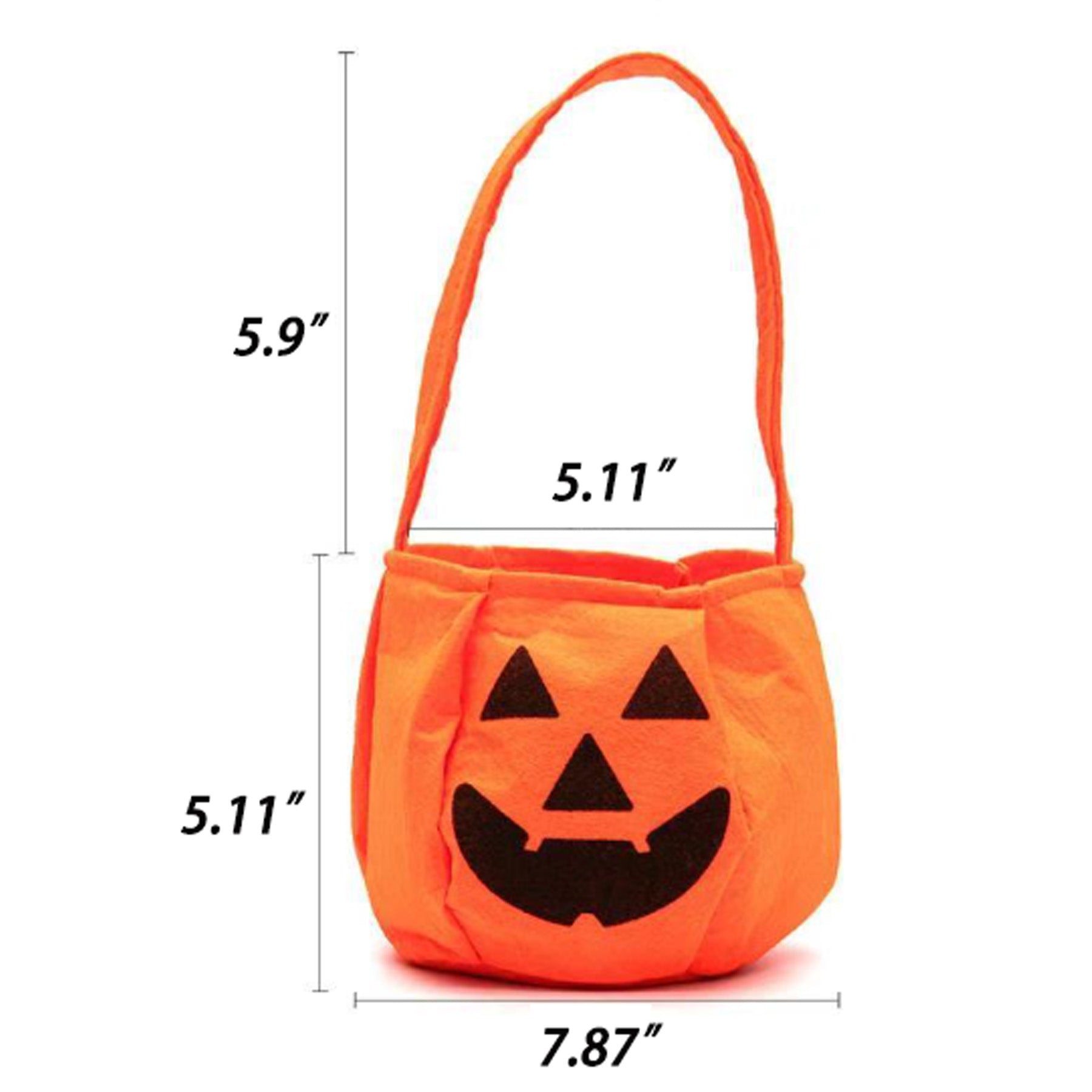 Halloween Handheld Dimensional Pumpkin Bag