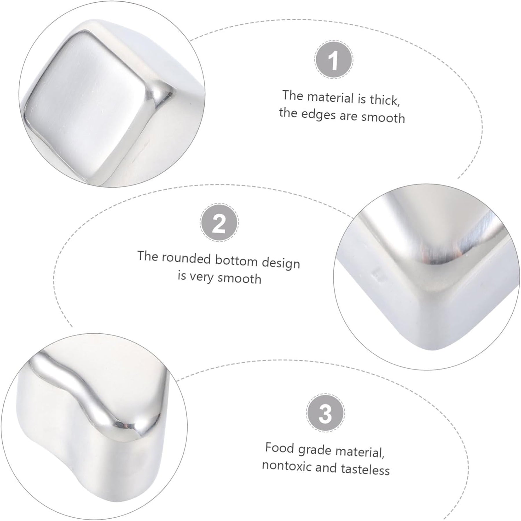 Heart Shaped Stainless Steel Ice Cube