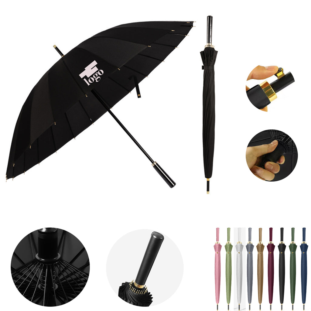 Large Reinforced Automatic Long Handle Umbrella