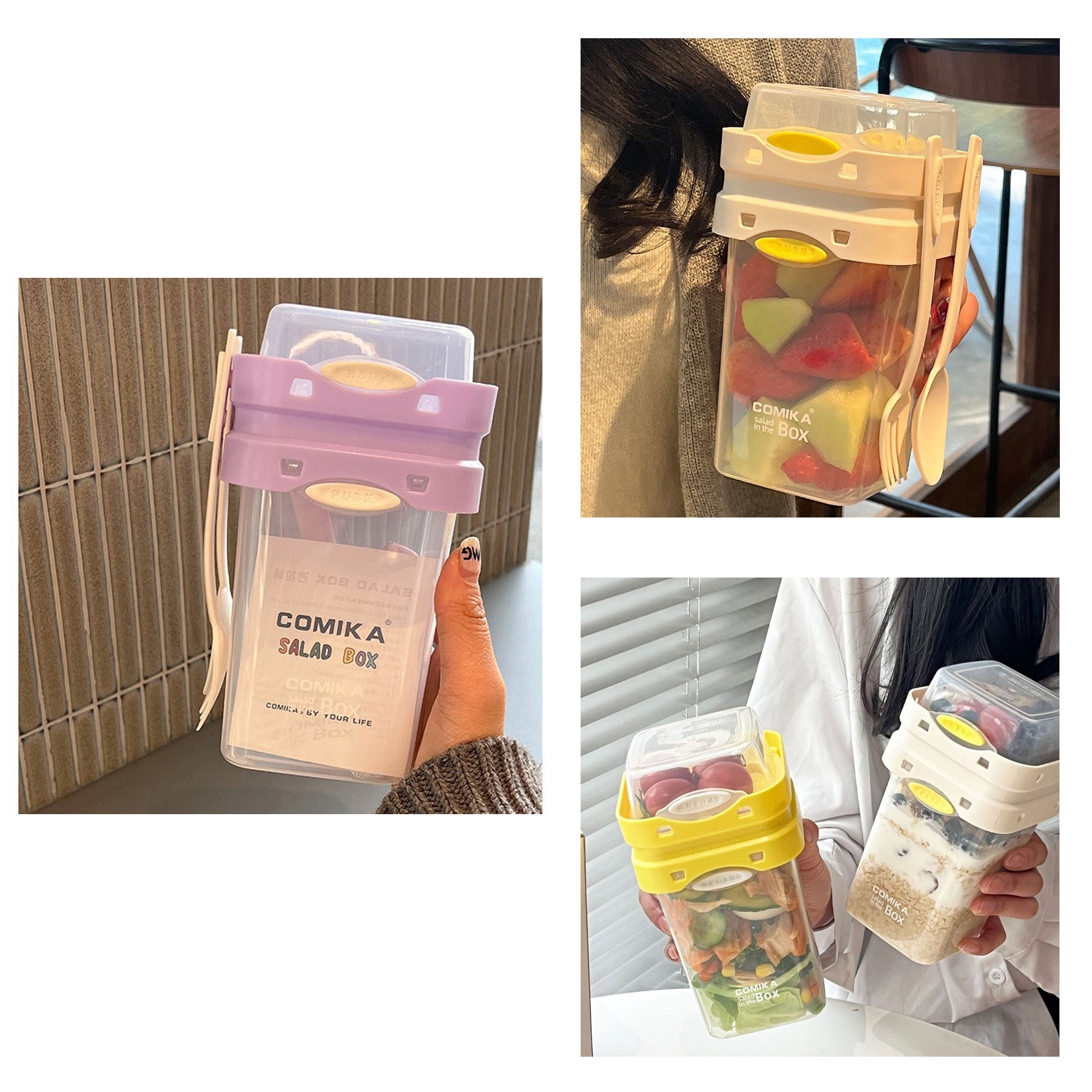 Plastic Portable Salad Cup