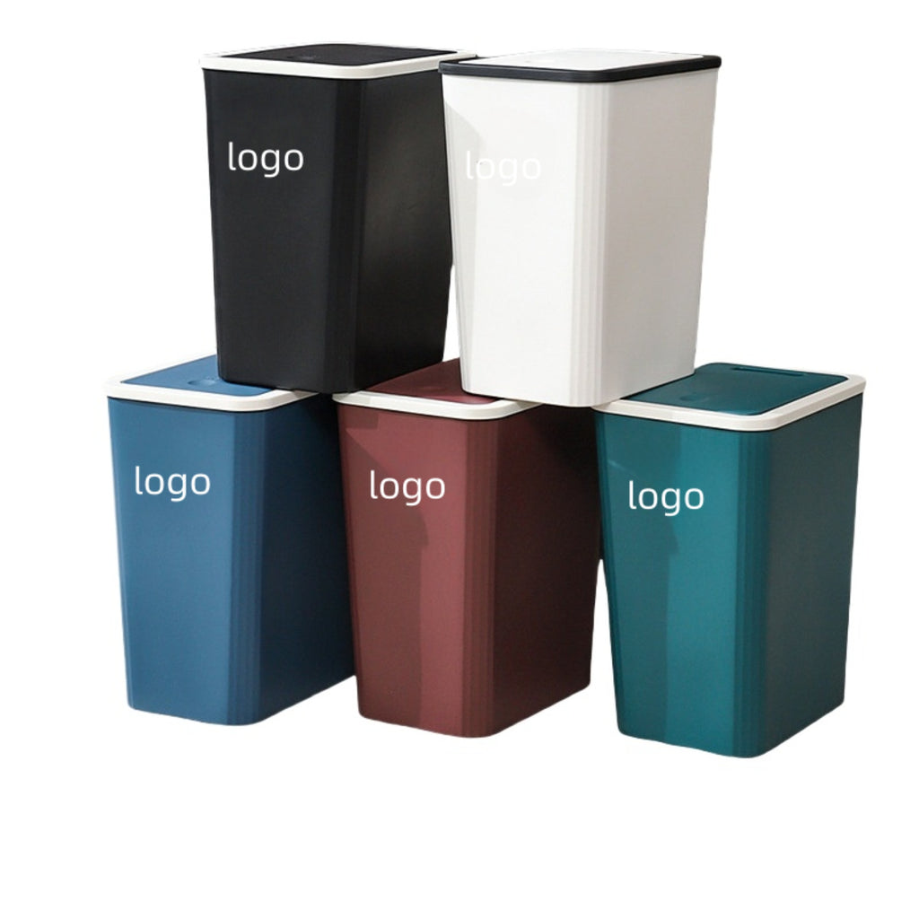 Flip-Top Household Trash Can